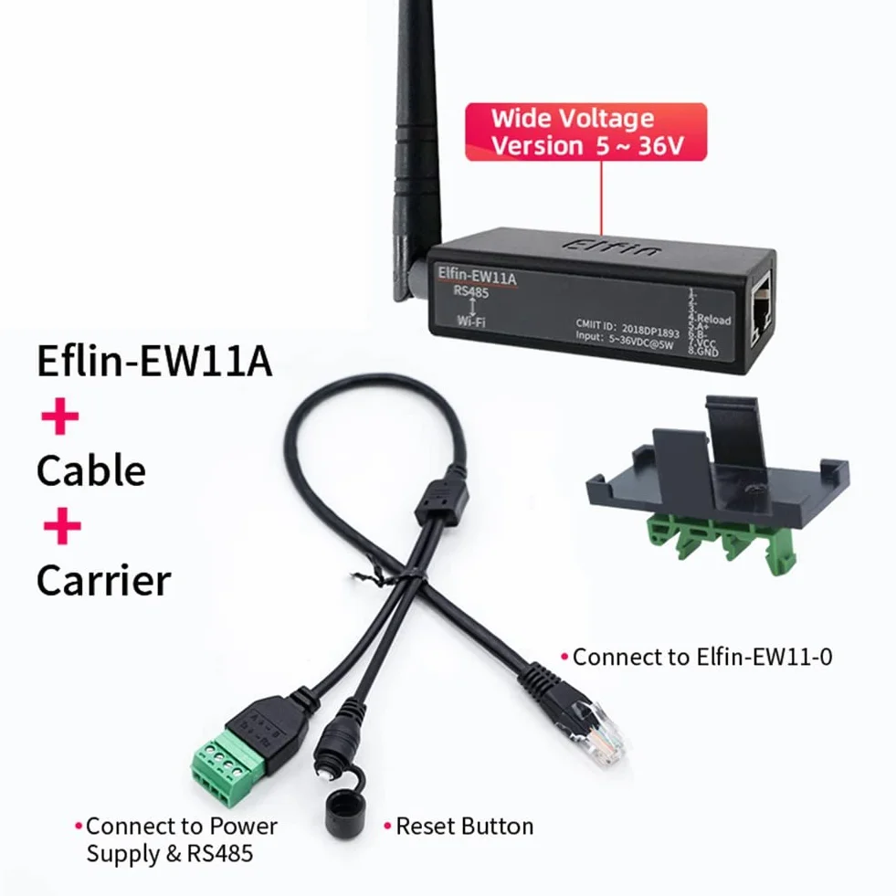 EW11A RS485 WiFi Convertidor de Protocolo Modbus
