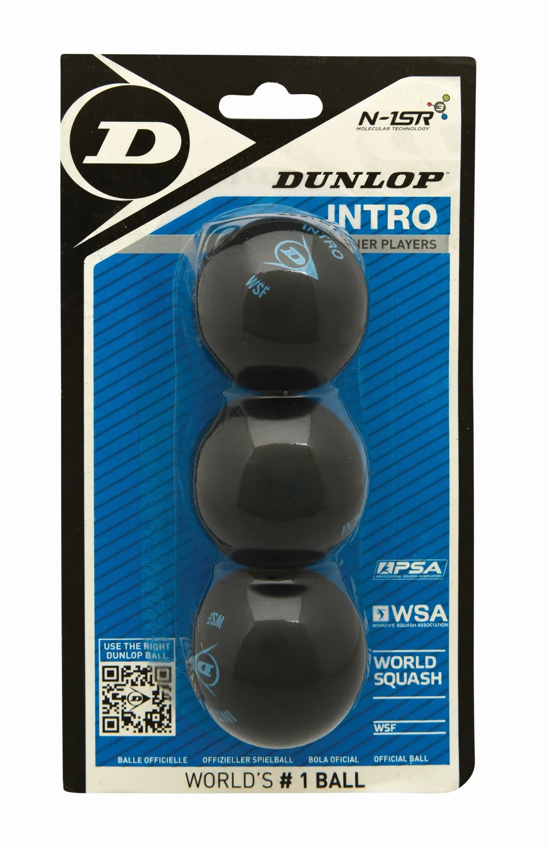 DUNLOP Pelotas de Squash Intro Blue Speed