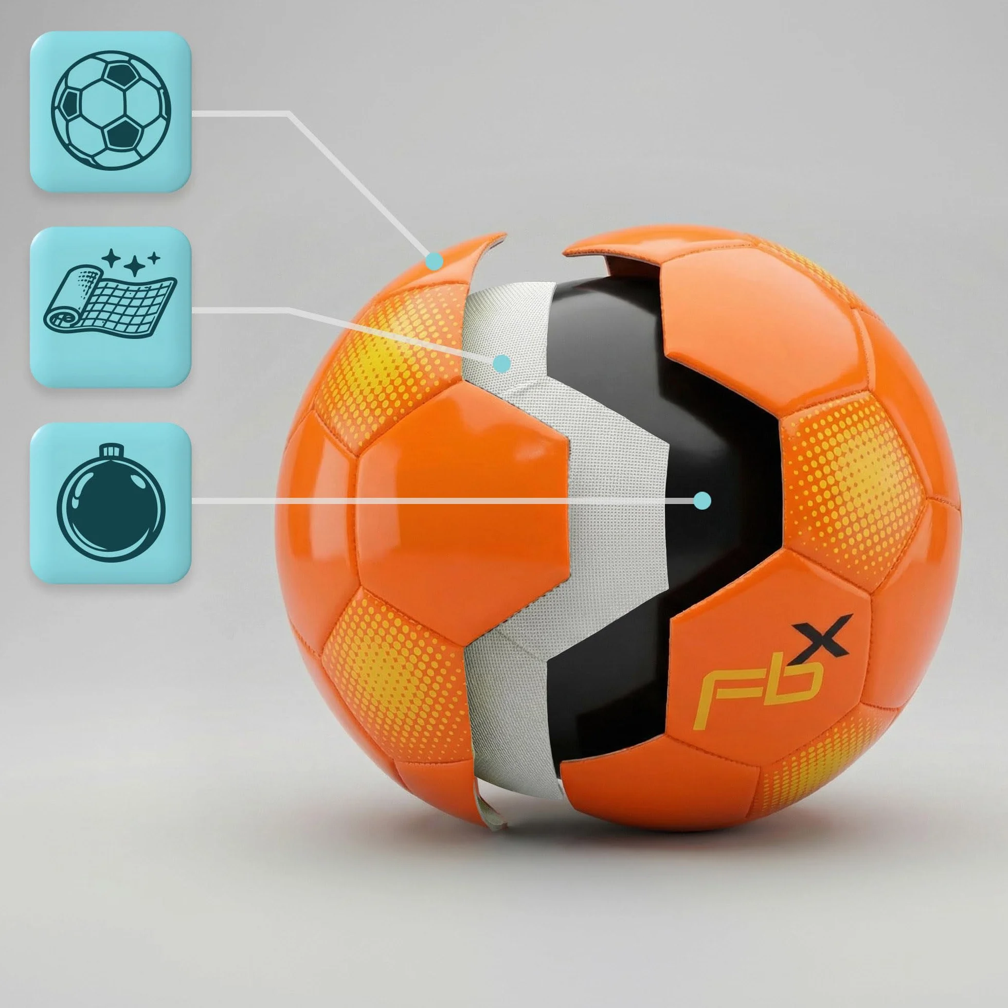 Meteor Balón de Fútbol Tamaño 5 4 3 1 para Entrenamiento al Aire Libre