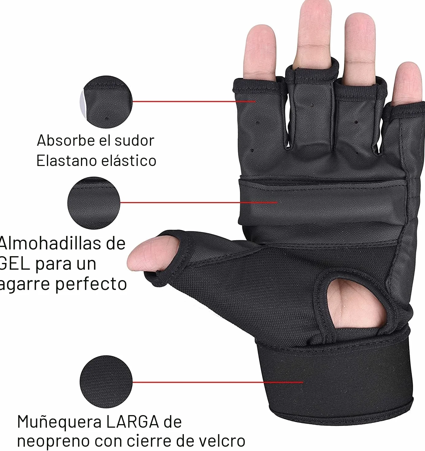 Guantes de boxeo SAWANS para artes marciales mixtas y muay thai