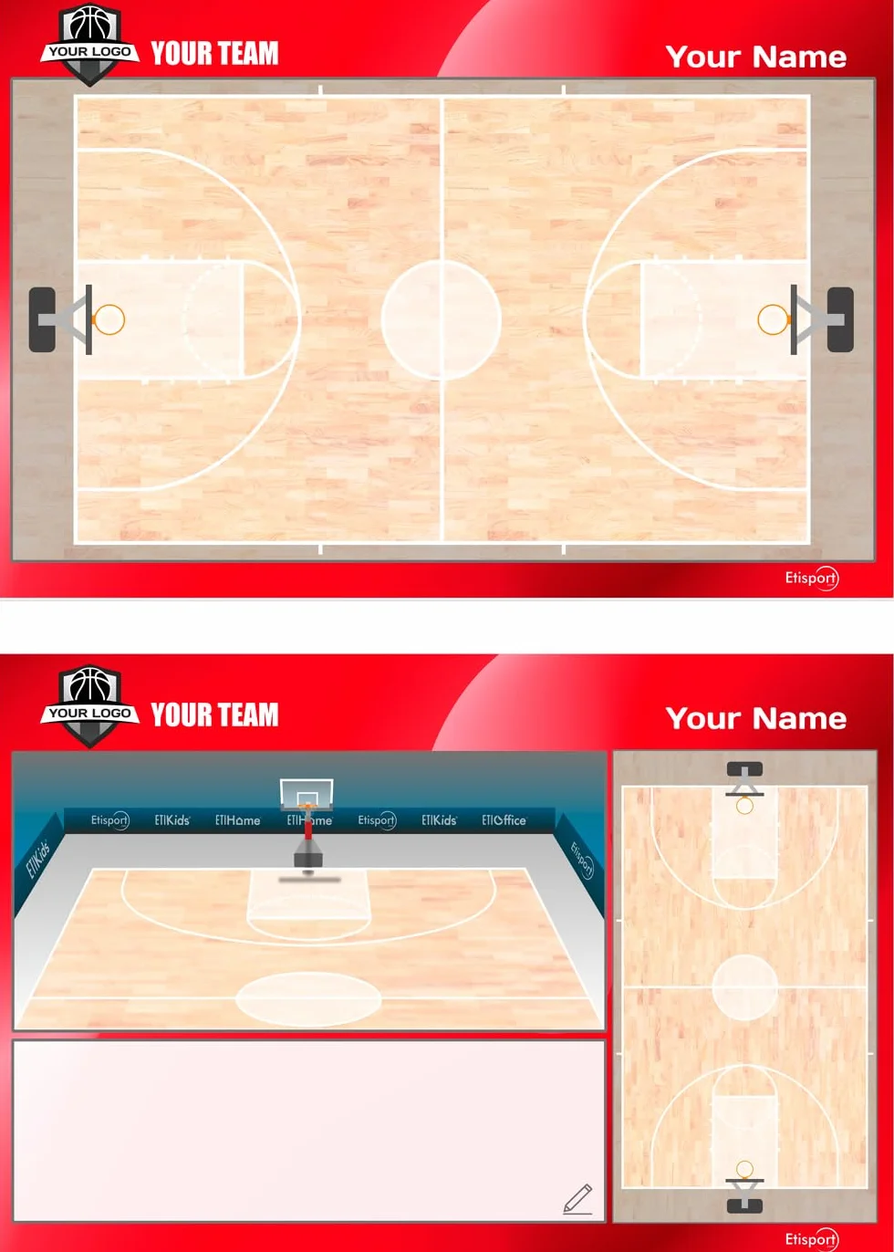 Personalizada Pizarra Táctica Baloncesto Entrenador 35 x 24cm Tablero Borrado Seco