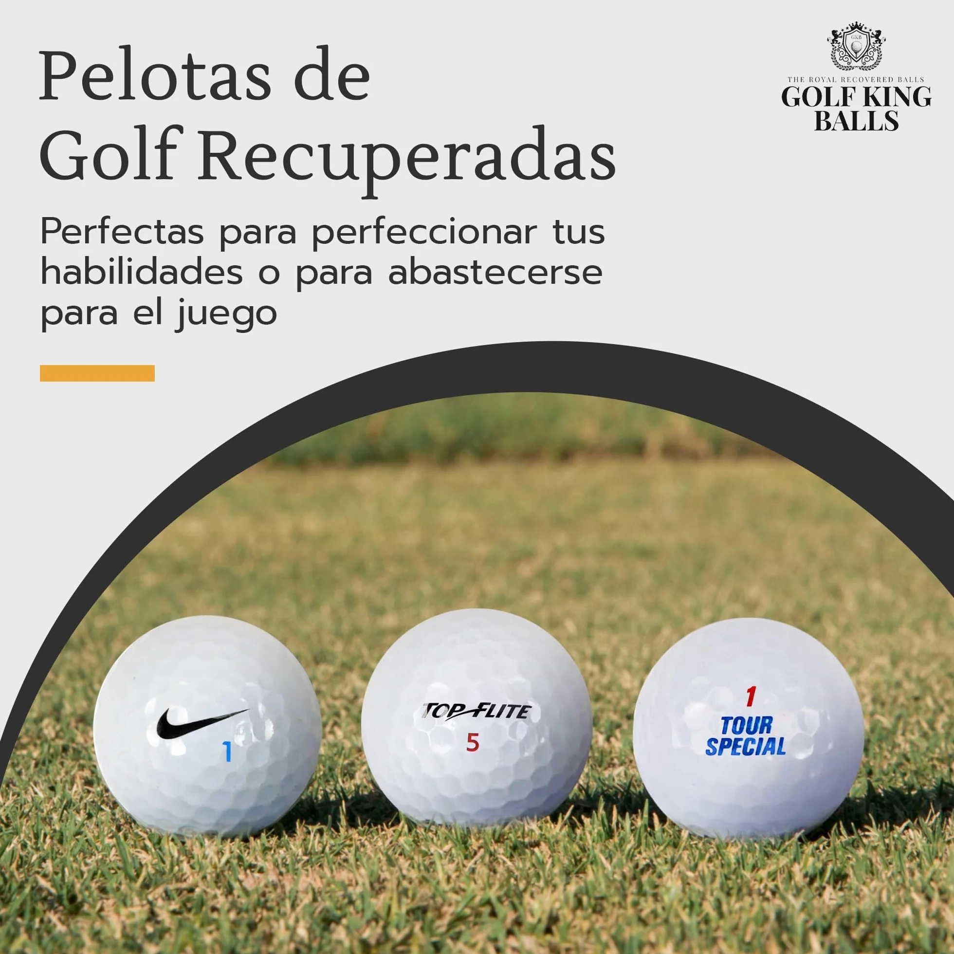 Pelotas de Golf Recuperadas 50 Unidades Mezcla de Marcas Económicas