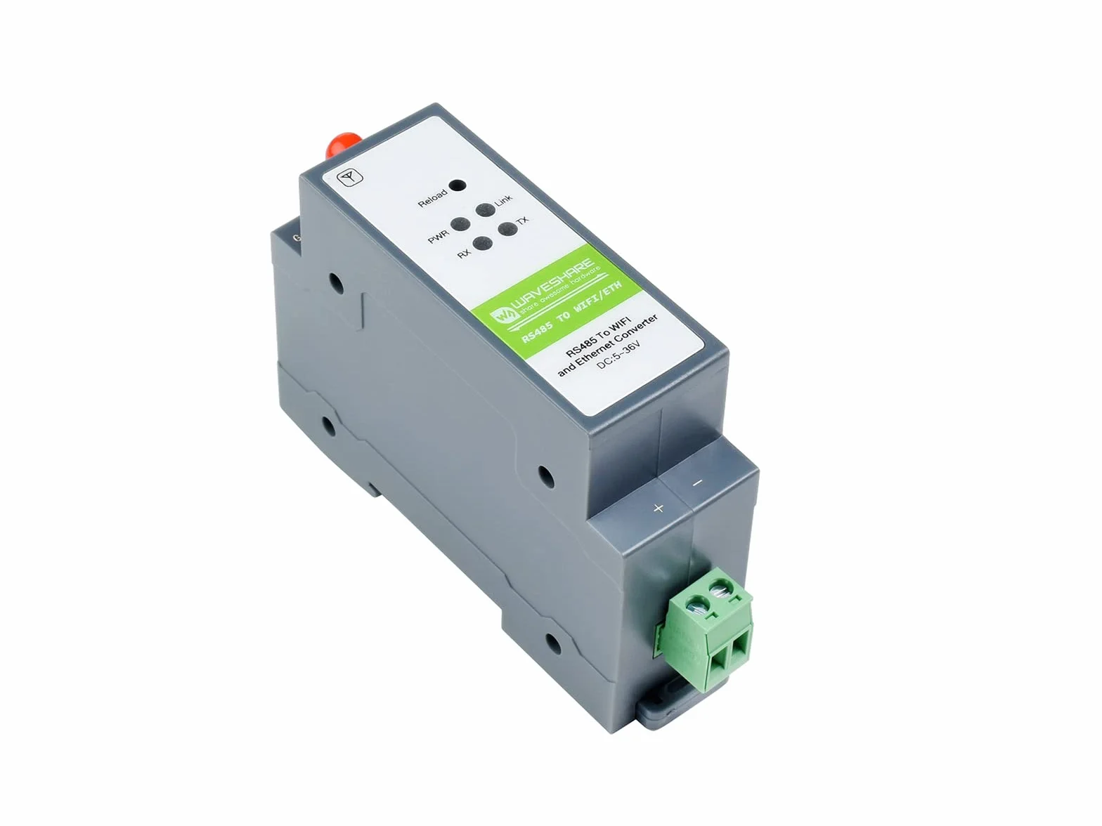 Módulo RS485 a WiFi Ethernet, Gateway Modbus MQTT, Servidor Serial Montaje en Riel, Puertos RS485/WiFi/Ethernet
