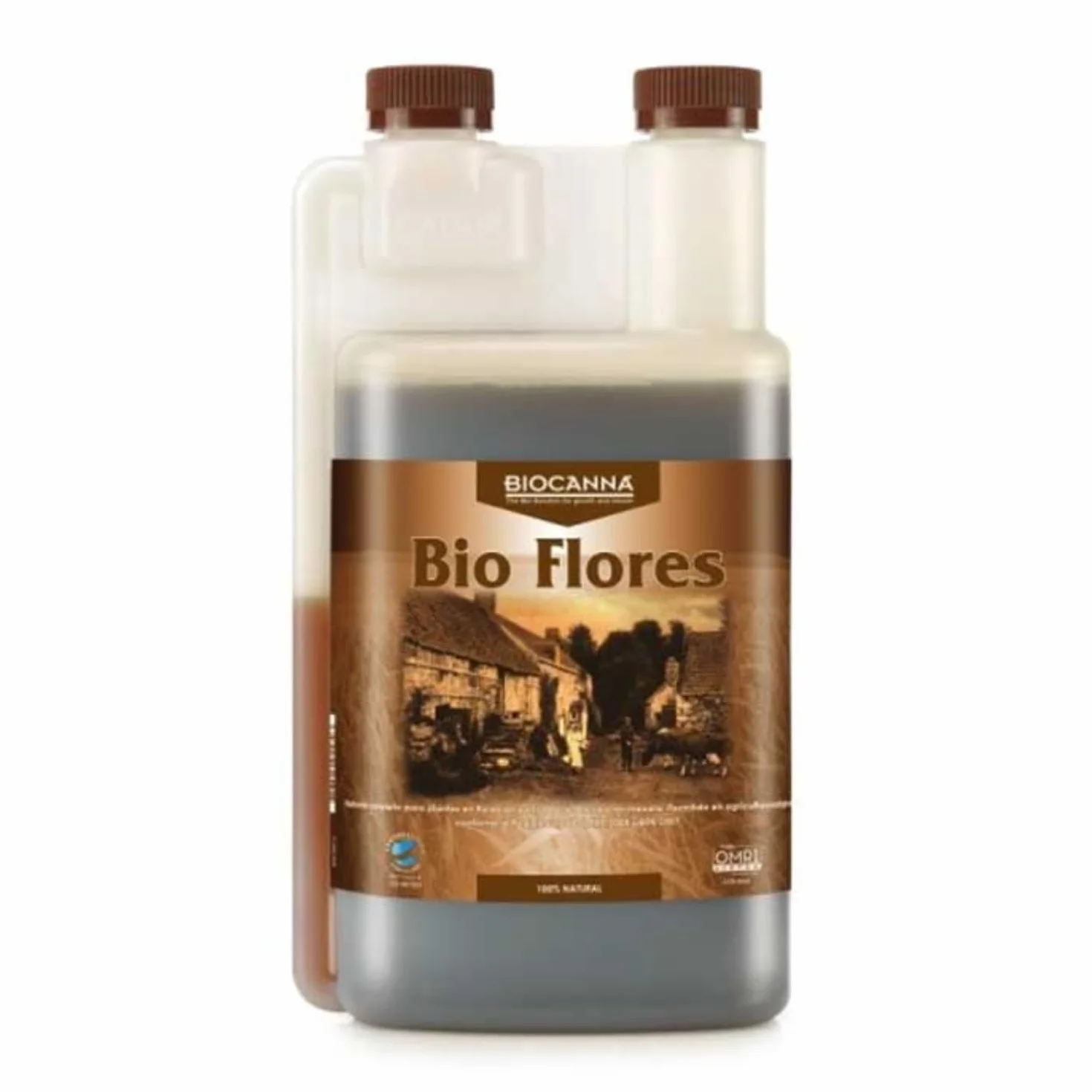 GROWMANIA Fertilizante Bio Flores de Bio Canna 1 L | Abono Biológico Etapa Floración | Orgánico 100% Certificado OMRI y CU