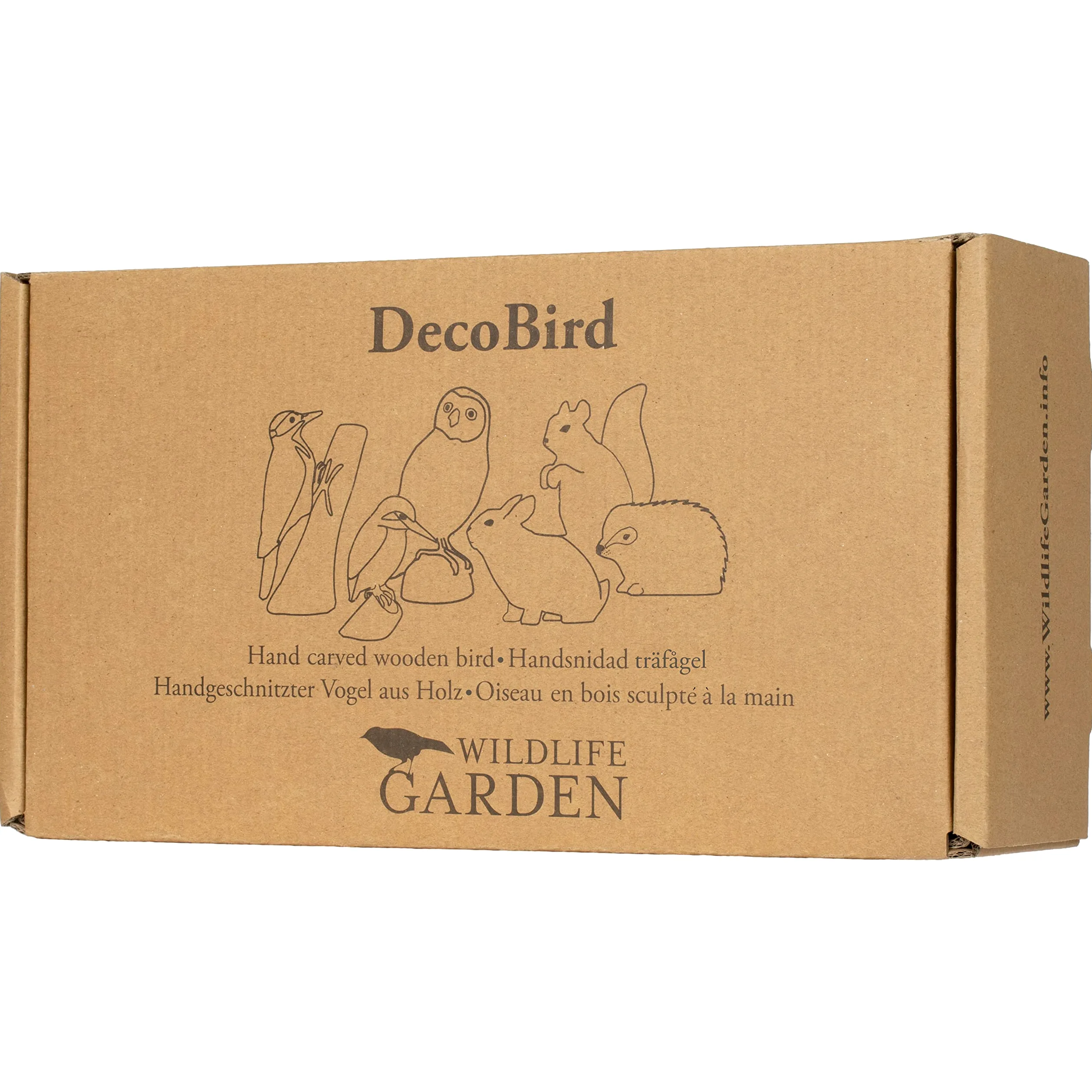 Wildlife Garden WG465 - Figura decorativa de pájaro de madera
