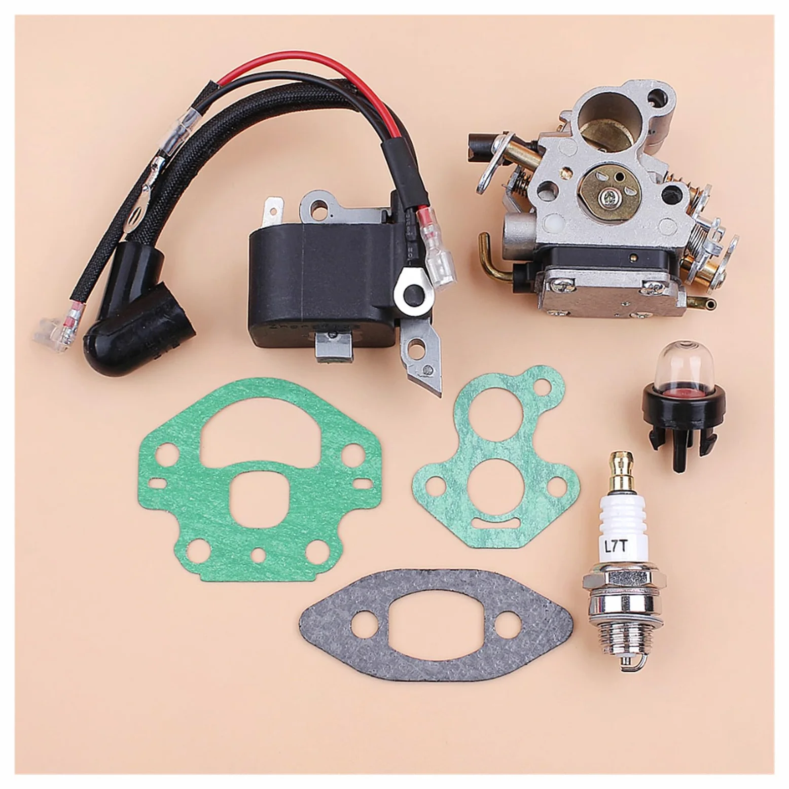1 Juego de módulo de bobina de encendido de carburador, Kit magnético apto for H 240 236 235, piezas de motosierra for Zama C1T-W33 Carb