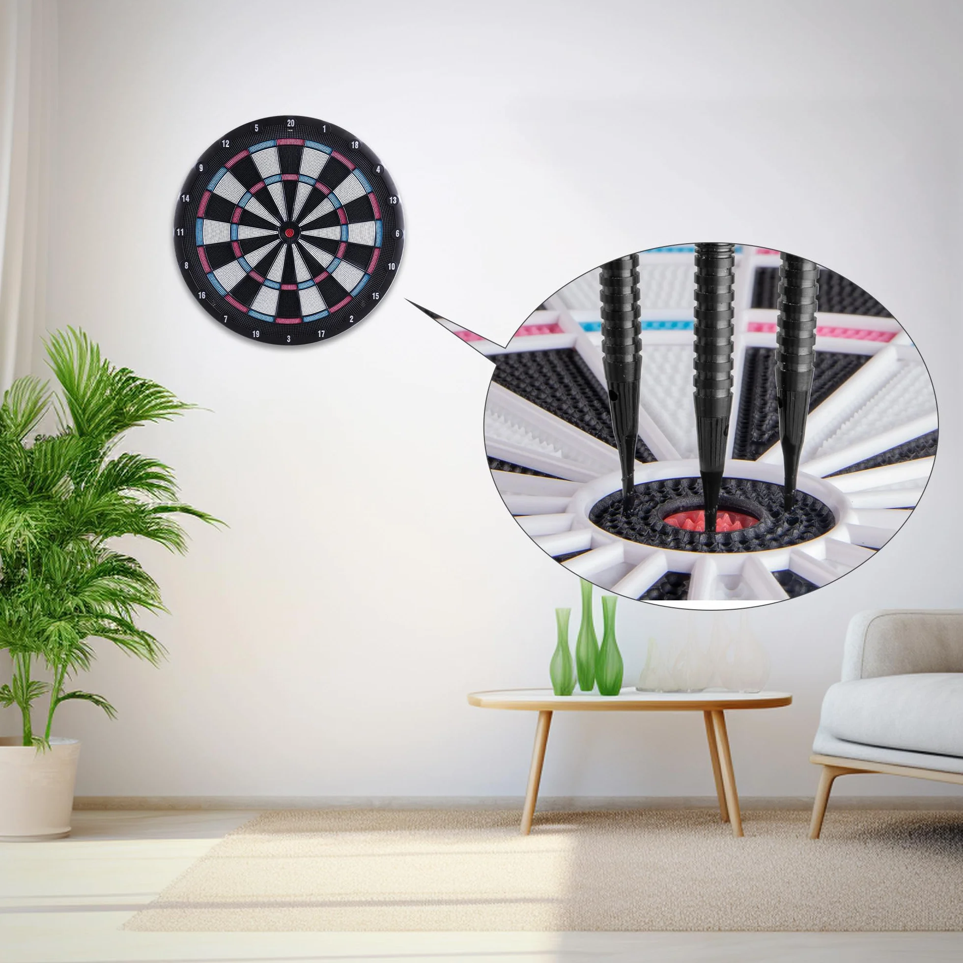 Dardos CyeeLife 90% tungsteno 3 Unidades Juego Profesional con Plumas cañas y Puntas Negro