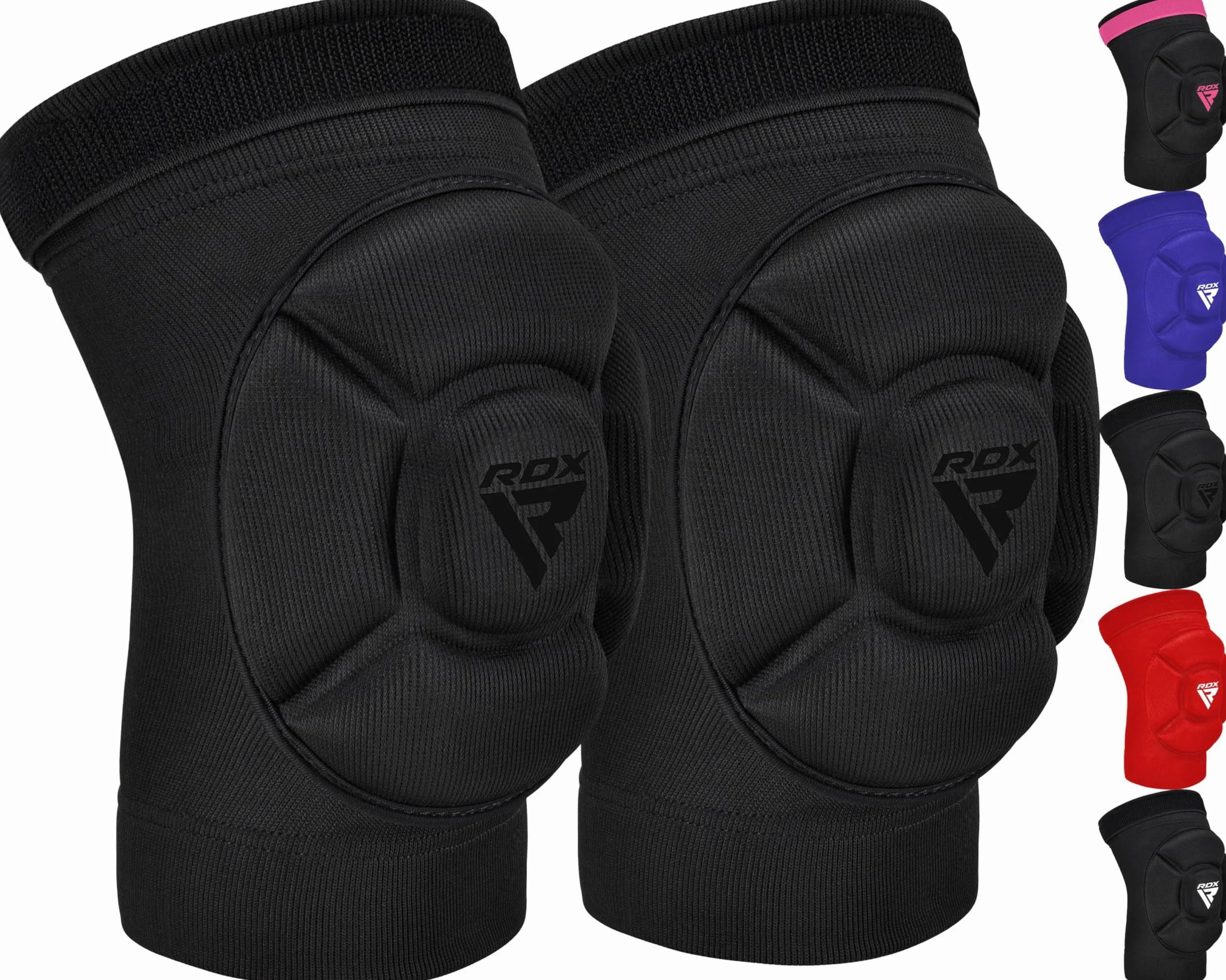 RDX MMA Knee Pads Esponja Gruesa Antideslizante Deportes Combate Kickboxing Artes Marciales