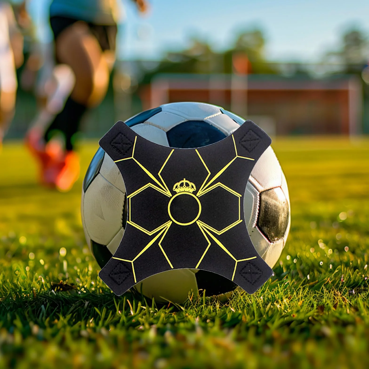Entrenador de Calcio con Cuerda Elástica, Entrenamiento de Fútbol Kick Trainer, Rebote Automático, Elástico Regulable