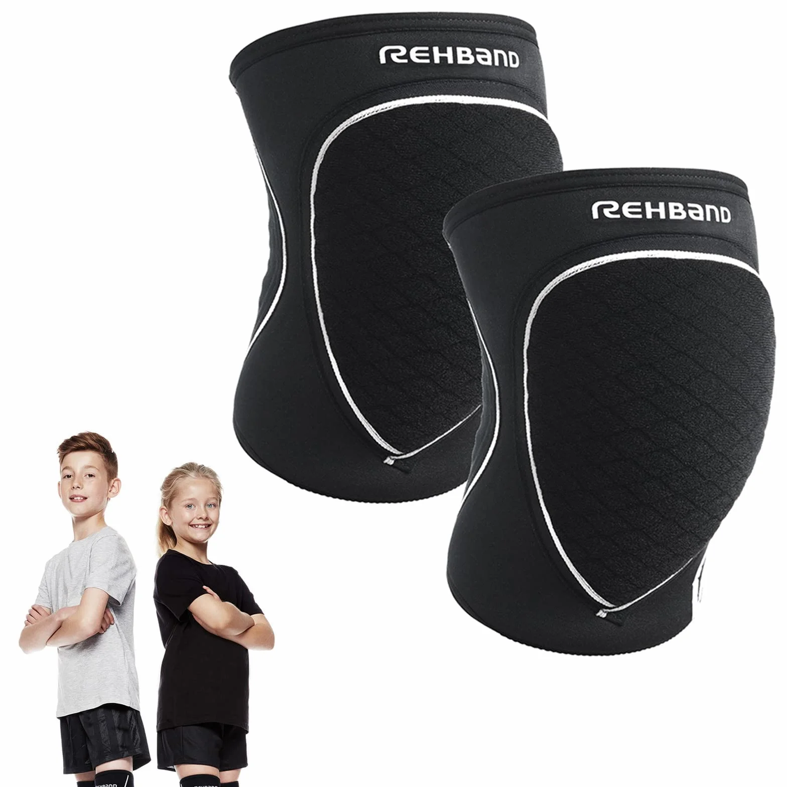 Rehband Rodilleras para niños S M L 1 par para voleibol balonmano protección