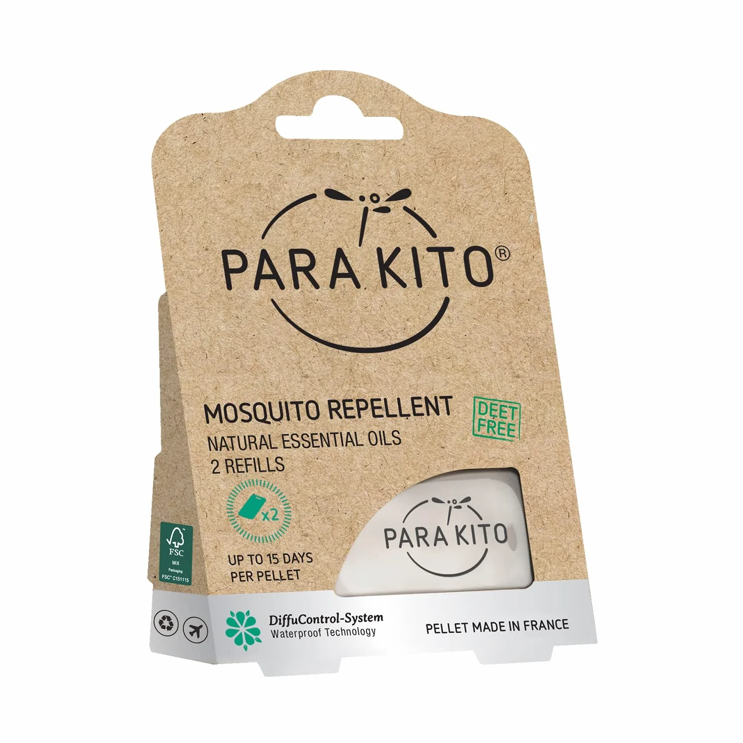 Para'Kito Recambio de Pastillas contra Mosquitos, Dos Unidades.