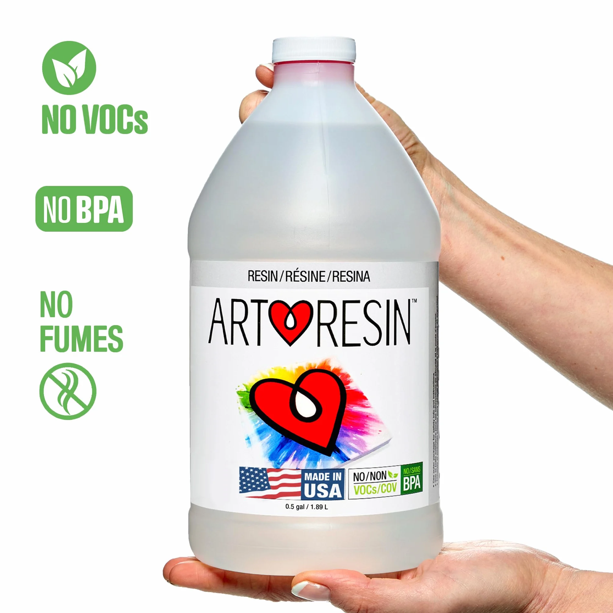 ArtResin - Resina de epoxi - Transparente - No tóxica - 3,78 L
