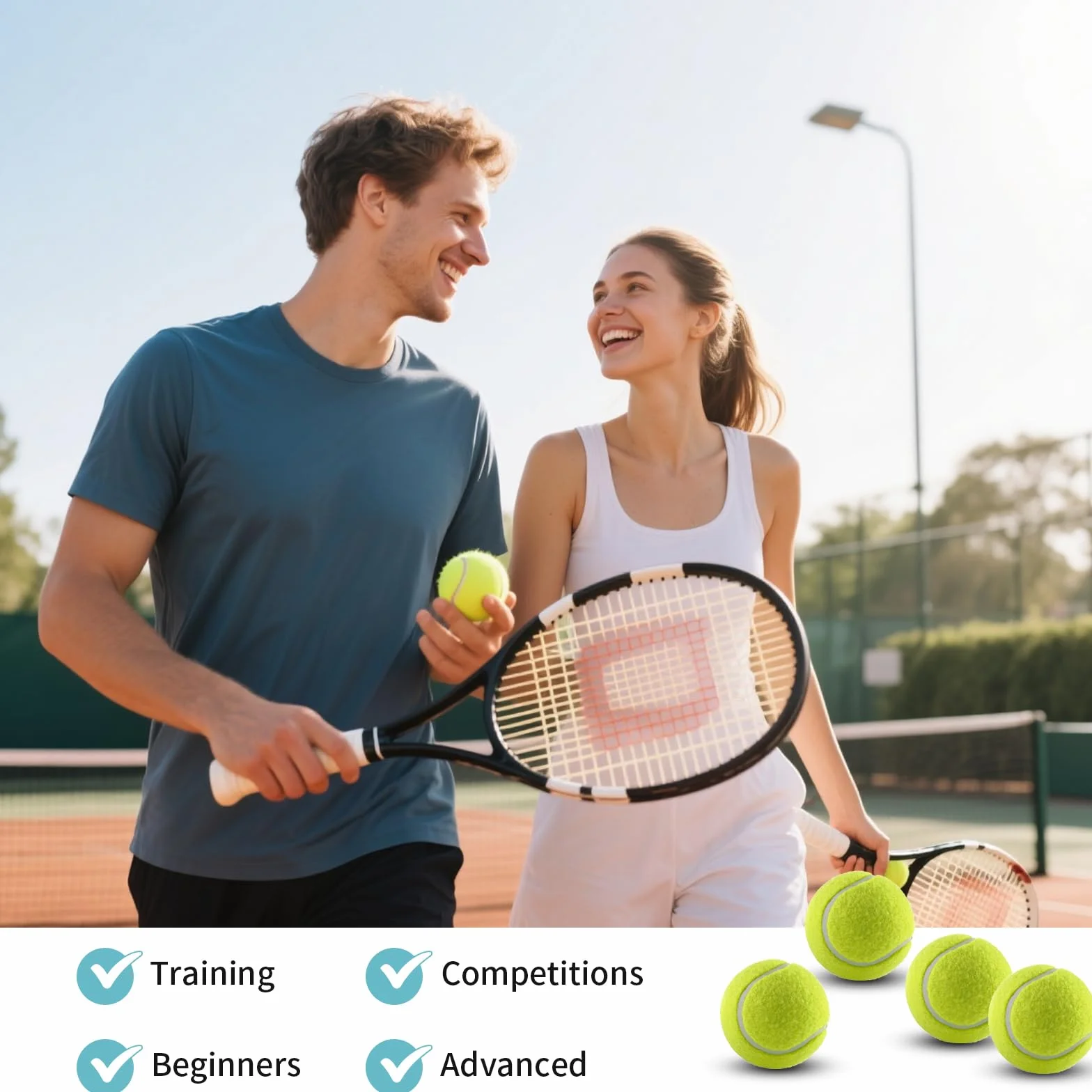 Pelotas de Tenis 12 Piezas para Práctica Niños Principiantes