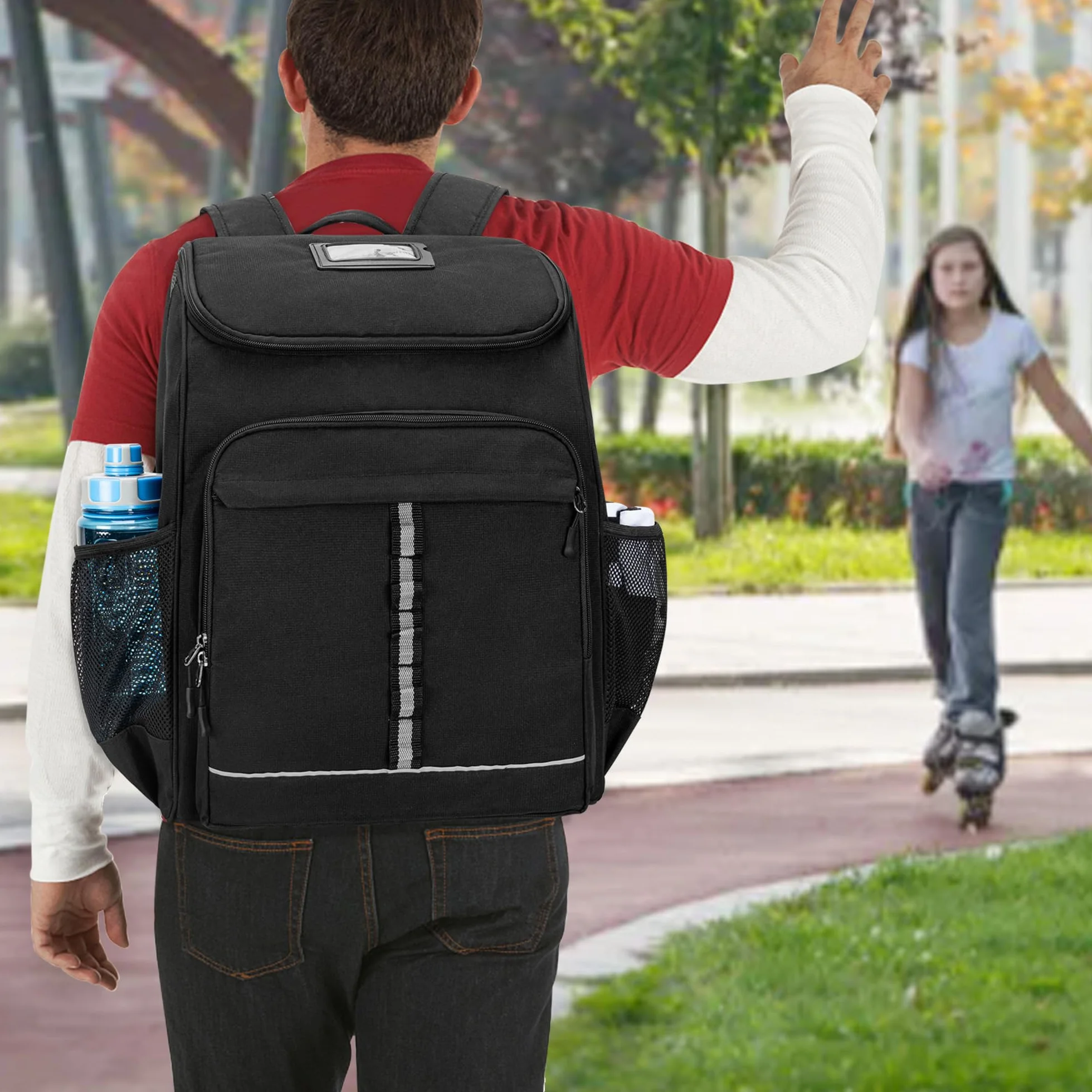 GOBUROS Bolsa para Patines de Ruedas hasta Talla 13 EE. UU., Patines en Línea, Artístico, Quad, Velocidad, Hockey