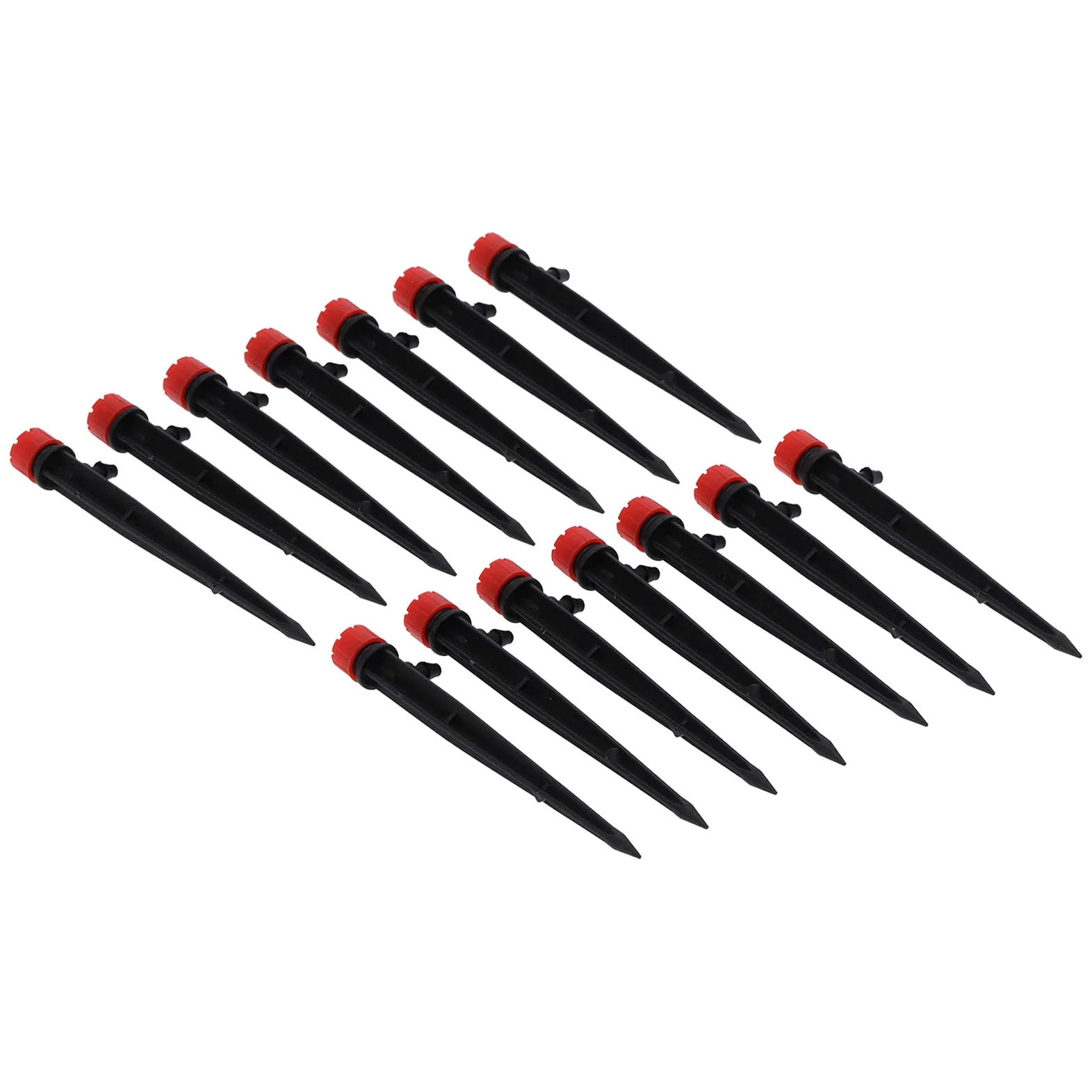 200PCS de riego por Goteo de Flujo de Agua con gotero de riego Ajustable de 8 Orificios de 360 ​​​​Grados para Manguera 4/7