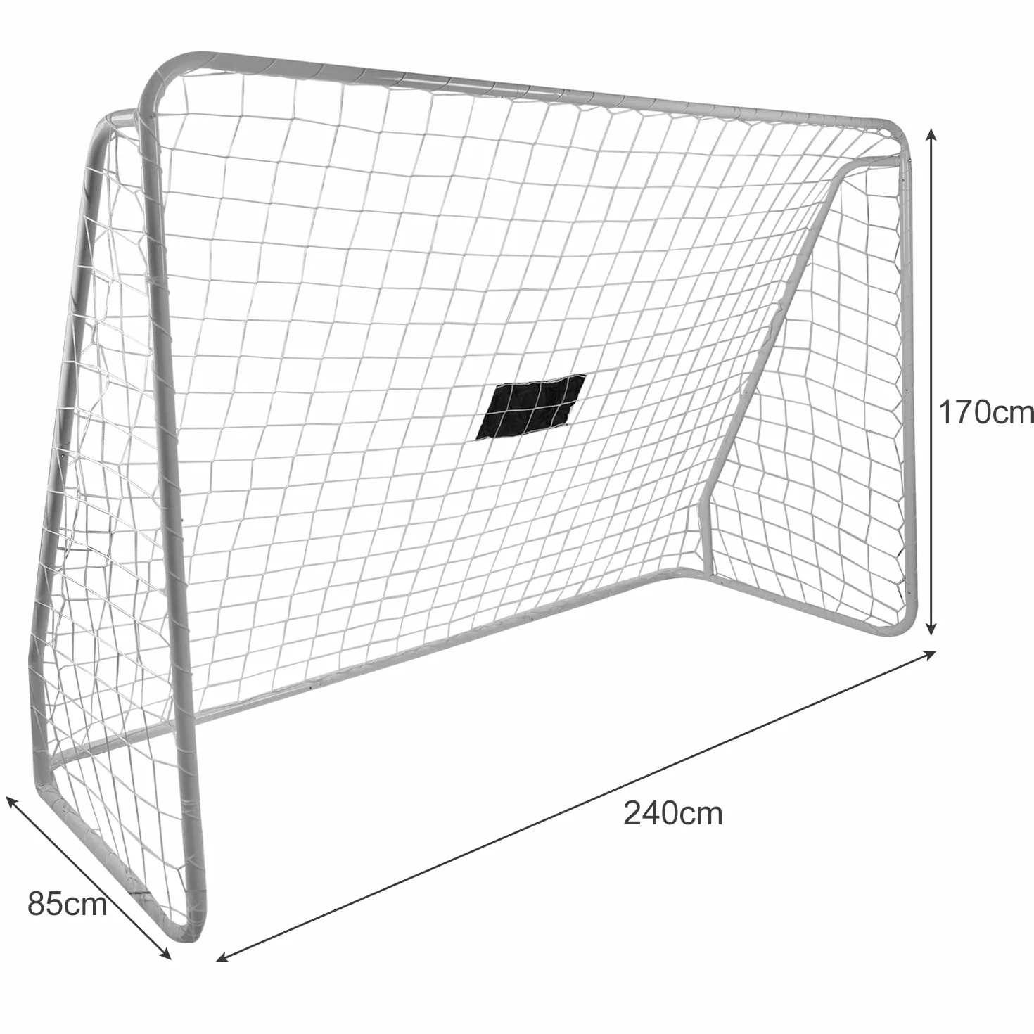 TRIZAND Portería de fútbol 170 x 240 x 85 cm