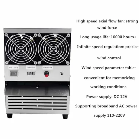 Máquina eléctrica Winnower de granos, separador de acero inoxidable con ventilador de velocidad ajustable para limpiar mijo, granos y semillas