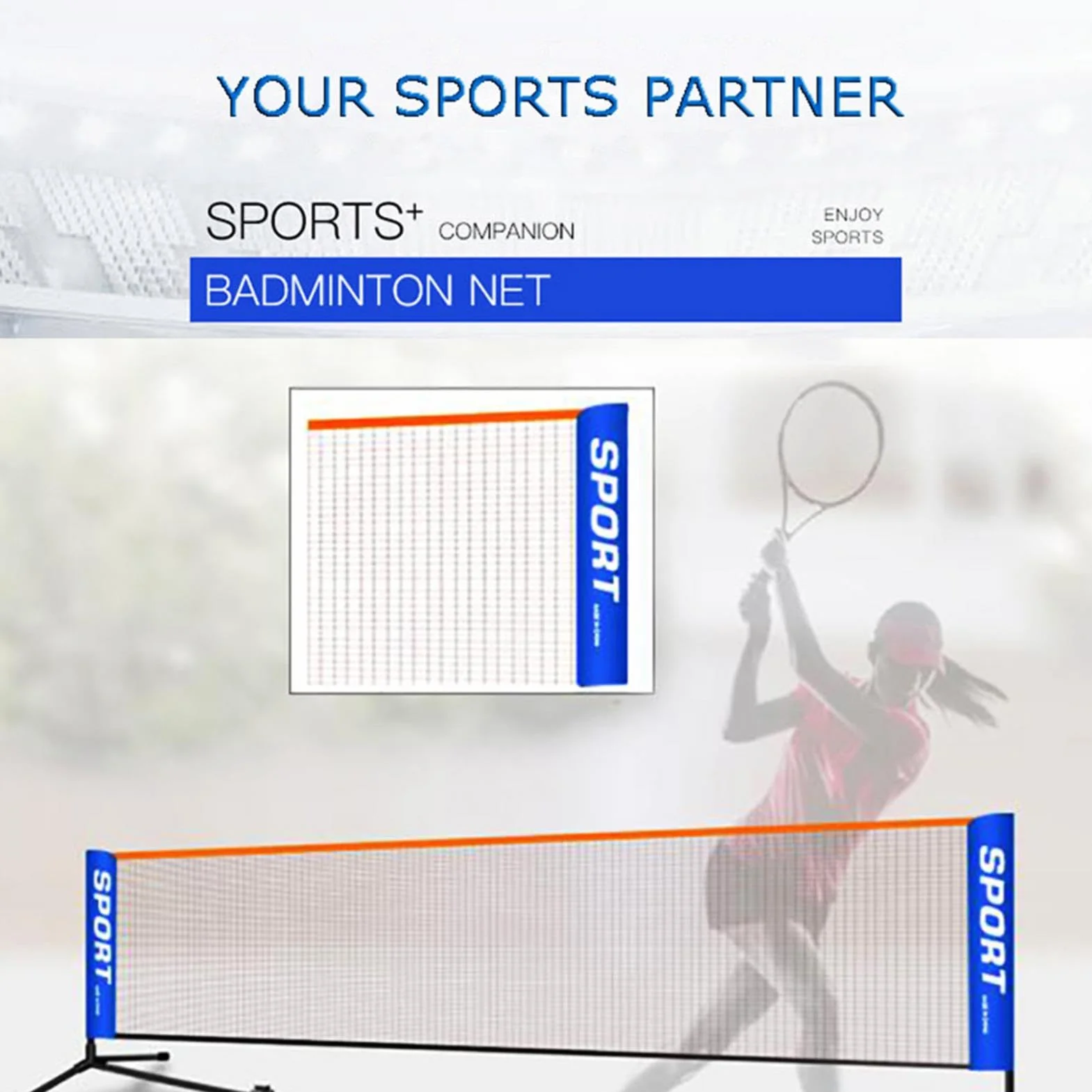 Red portátil de tenis y bádminton plegable para piscina, playa, patio, interior y exterior