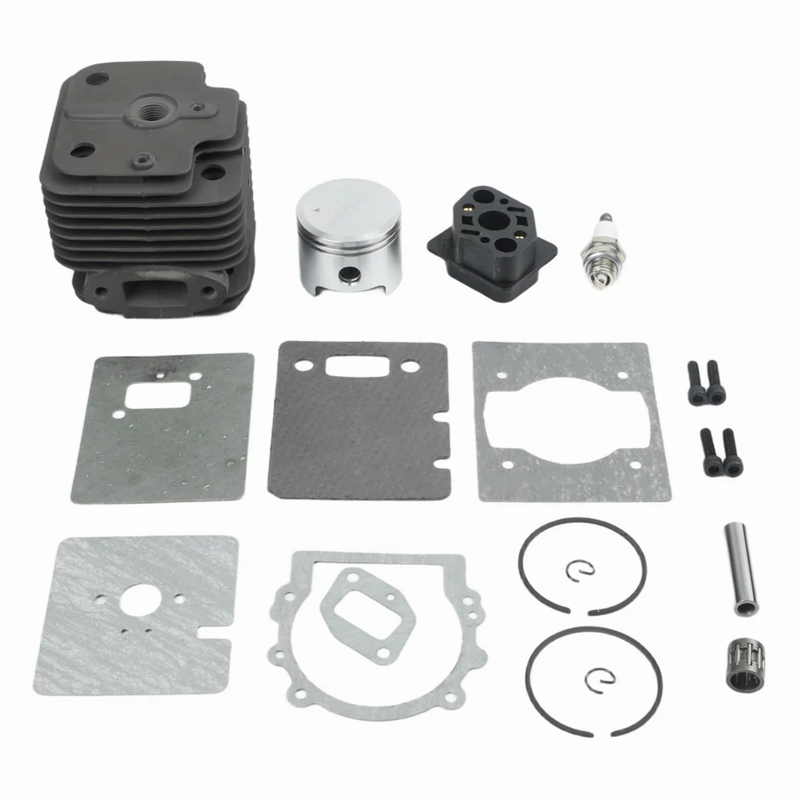 FUBESK Kit de pistón cilíndrico Pb-770 Pb-770H Pb-770T Soplador de mochila, juego de reconstrucción de motor de metal con anillos de junta de cojinete de pasador, A130001050 V100000290 Arrancador de