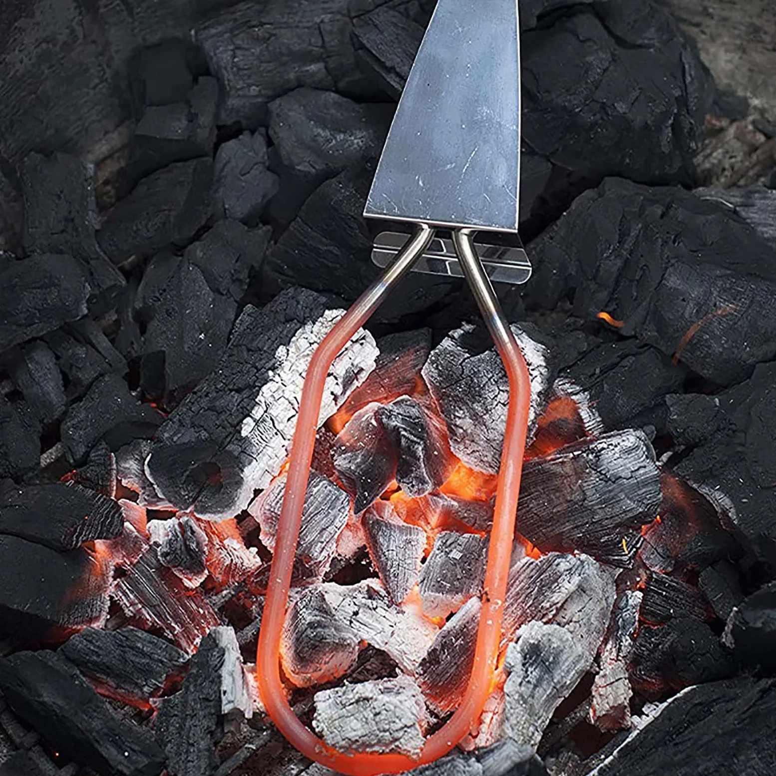 Arrancador de carbón eléctrico, 600 W Premium para barbacoa, chimenea, encendedor de carbón, briquetas de encendido fácil y rápido, elementos de bobinas de acero inoxidable 304, cable de 16 pulgadas