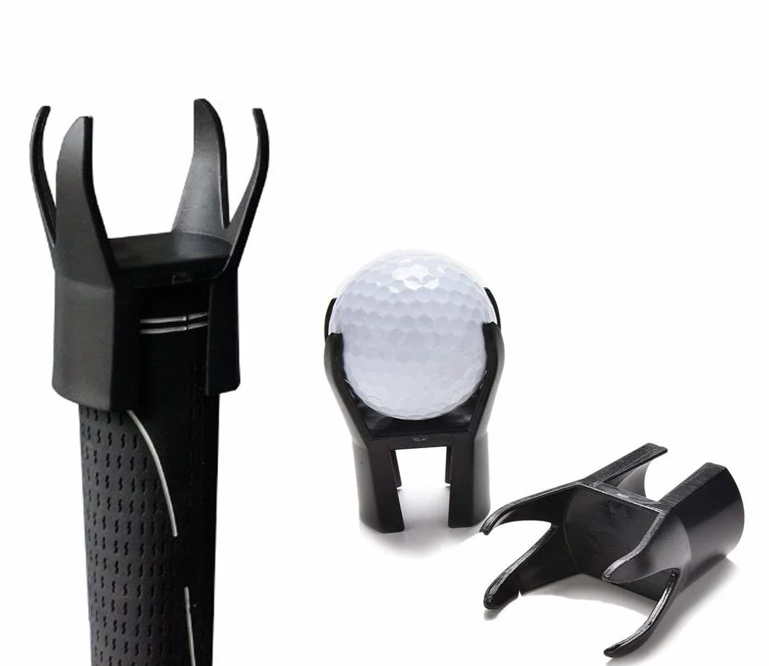 HISTAR Pelota de Golf Recoger Retriever Putter Grip Dedo Goma Picker 4-Prong Herramienta Negro
