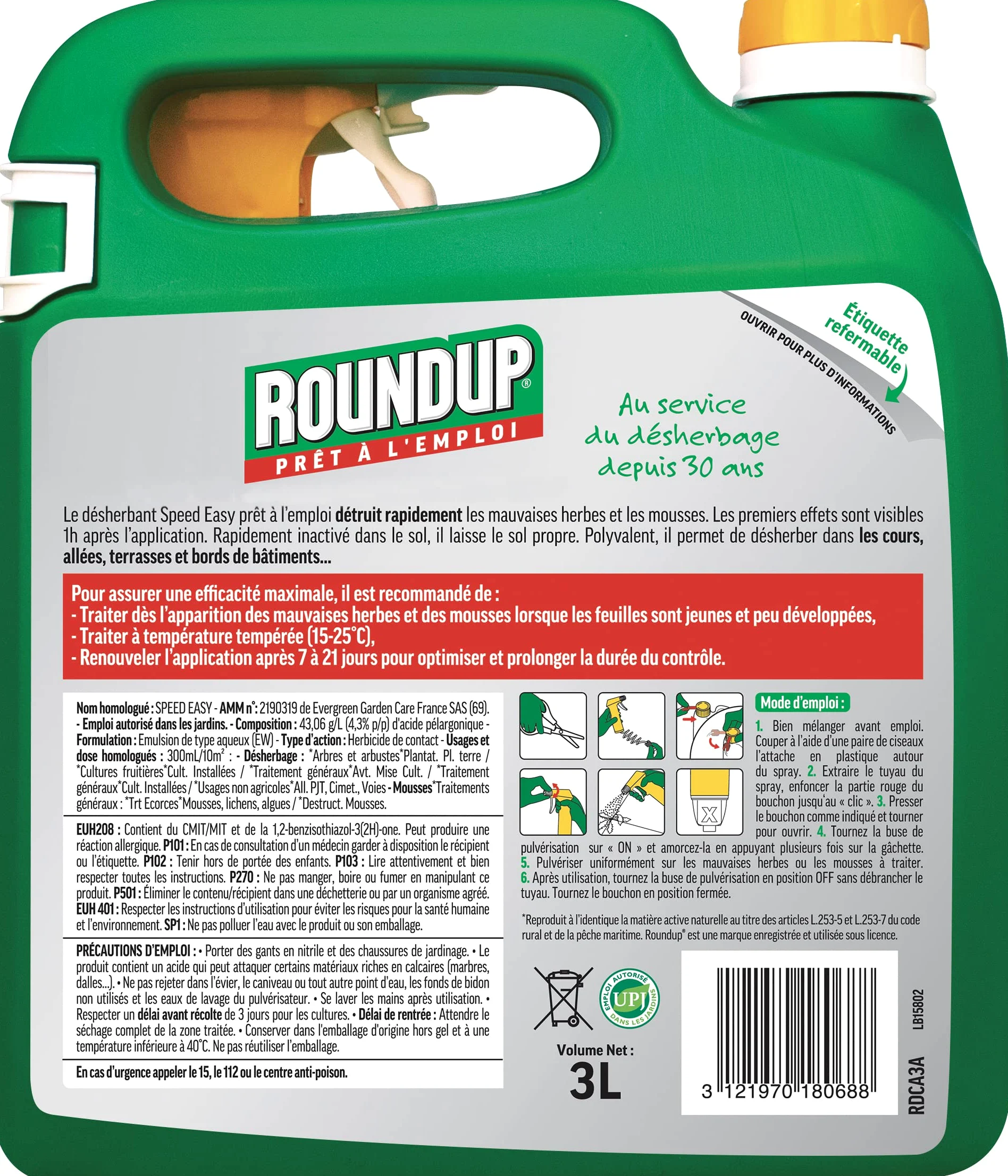 ROUNDUP RDCA3A X 1