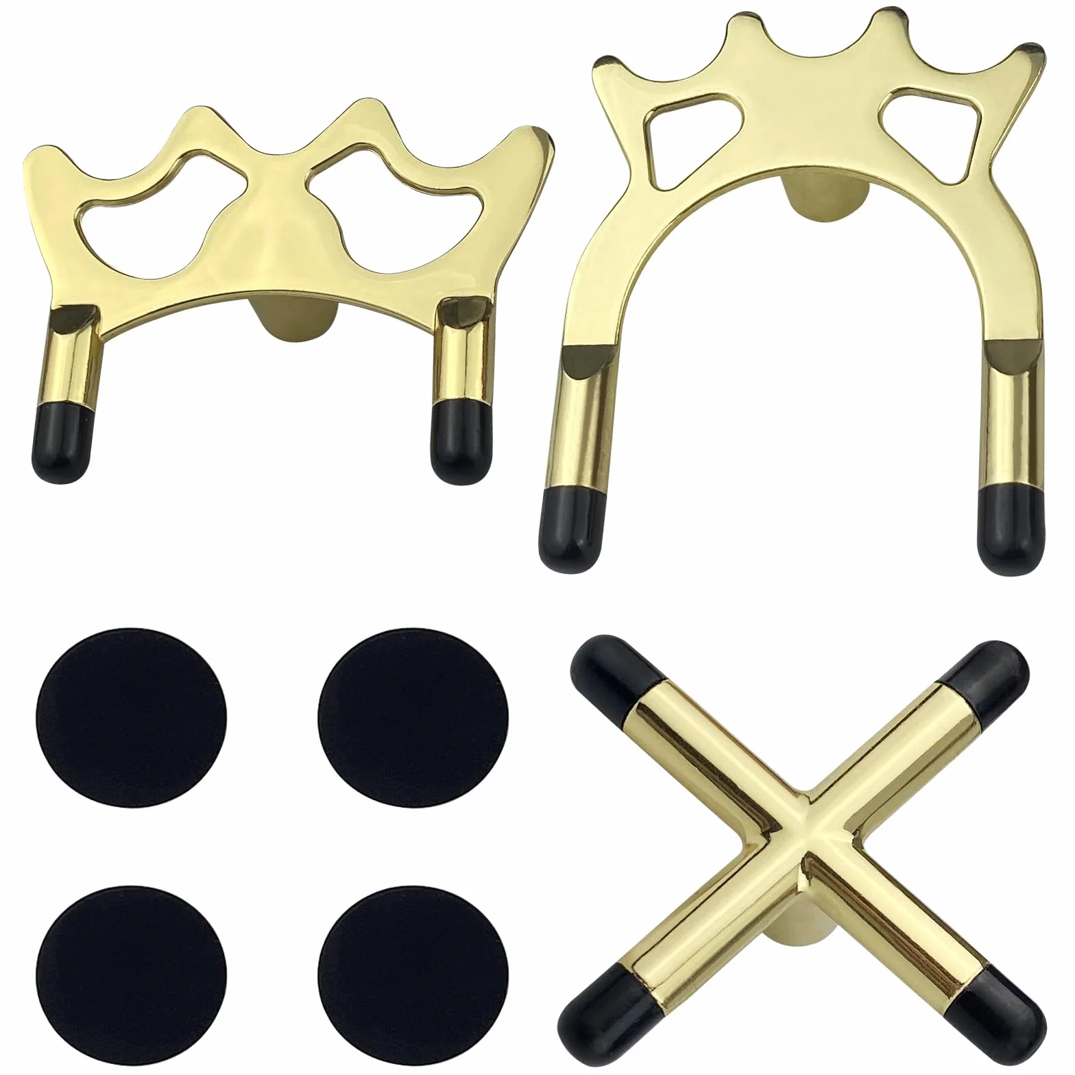 Juego de 7 soportes de mesa de billar, puente de taco, soporte cruzado, palo de descanso, pies antideslizantes