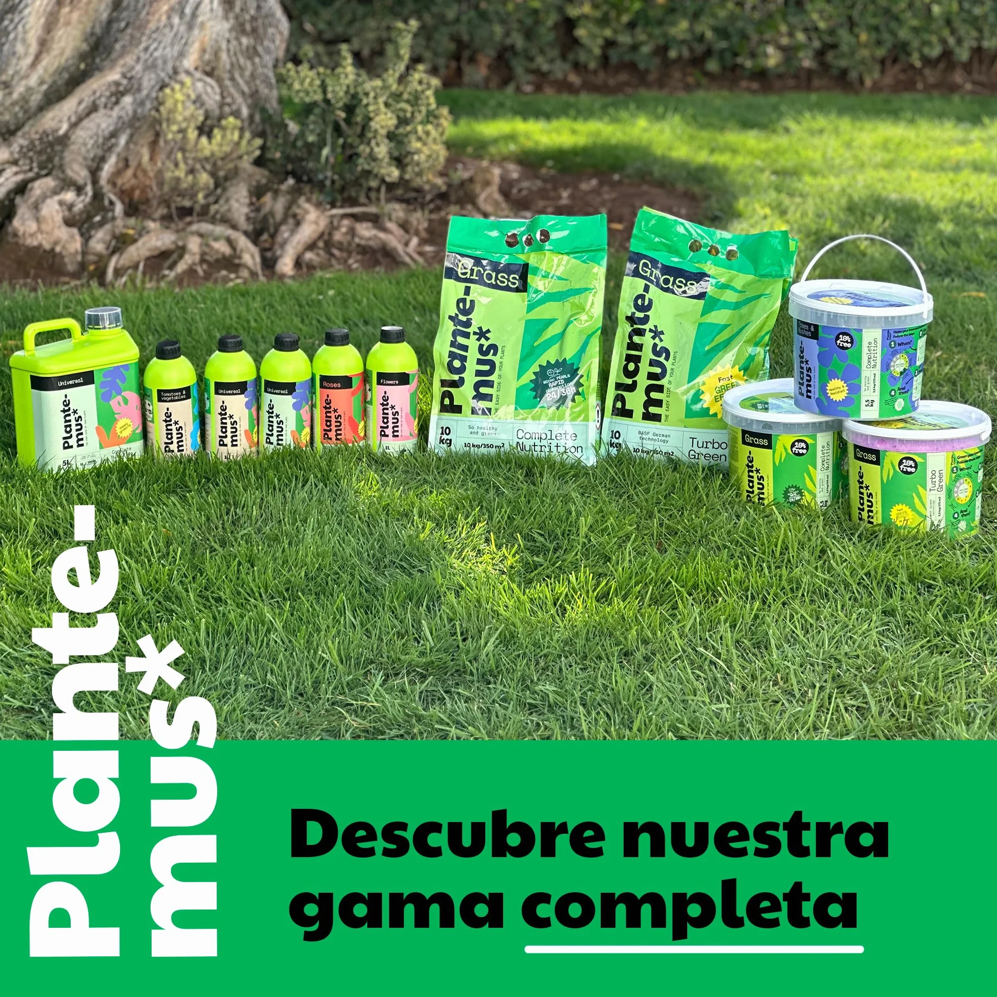 PLANTEMUS Abono Huerto para Tomates, Pimientos, Fresas, Hortalizas, Verduras. Fertilizante Granulado Azul para Cosechas Abundantes (Huerto BiOrganic 1L)
