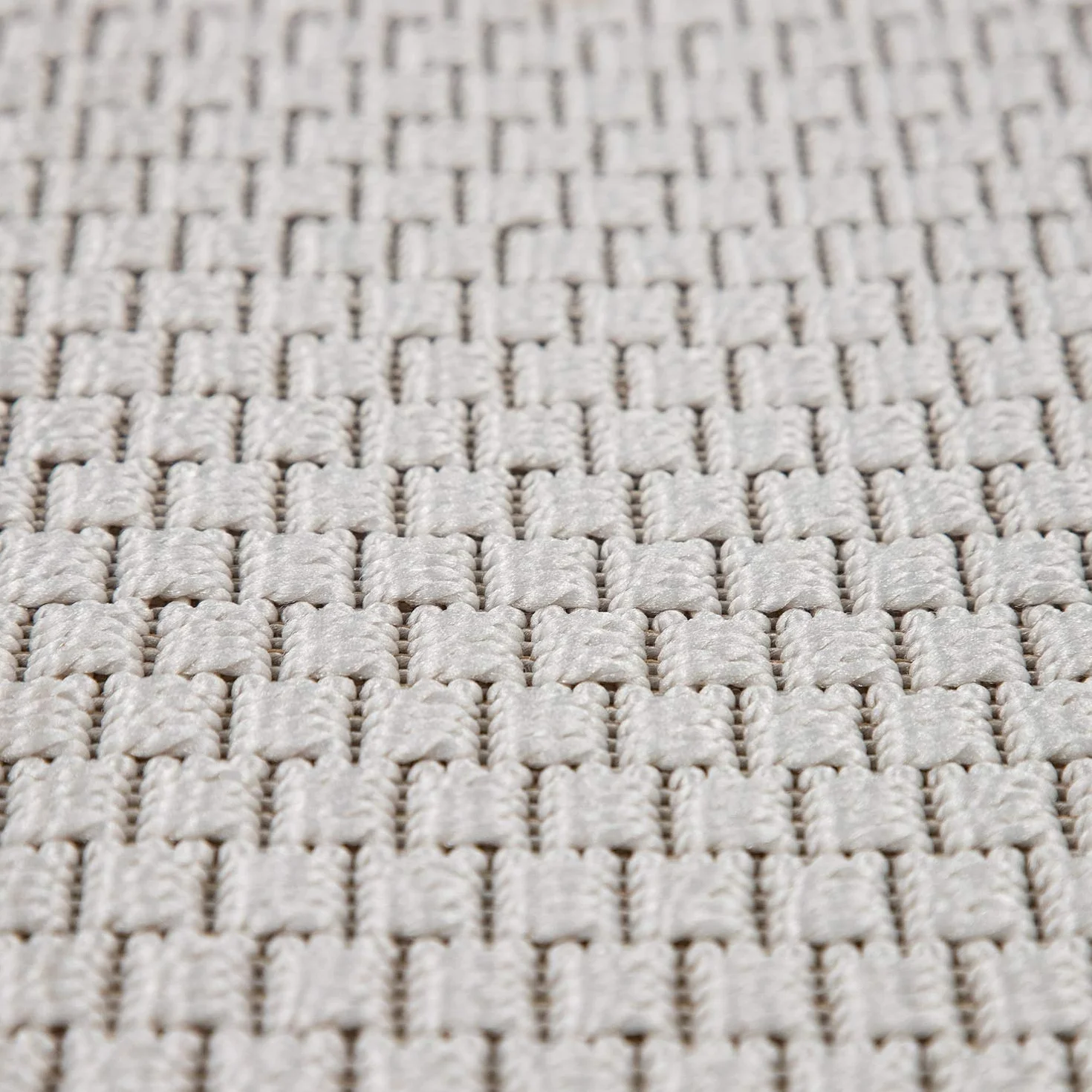 Paco Home Alfombra Exterior Terraza Balcón Cocina Lisa Moderna Crema Beige, tamaño:60x100 cm