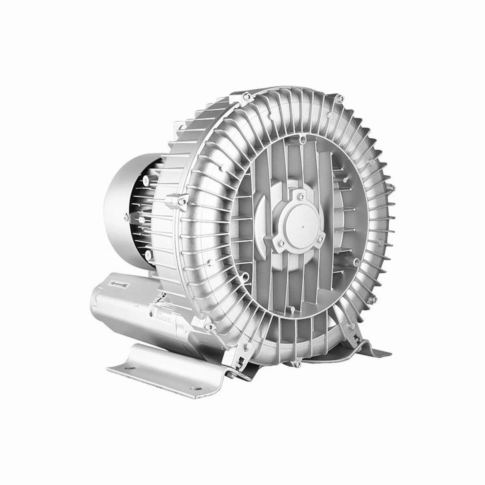 Genérico Soplador regenerativo, soplador de Anillo de vórtice de Alta presión monofásico de 0,47 HP/0,74 HP/1,49 HP, Bomba de vacío Industrial de 0,33 HP y 24,7 cfm para aireación de Aguas residuales