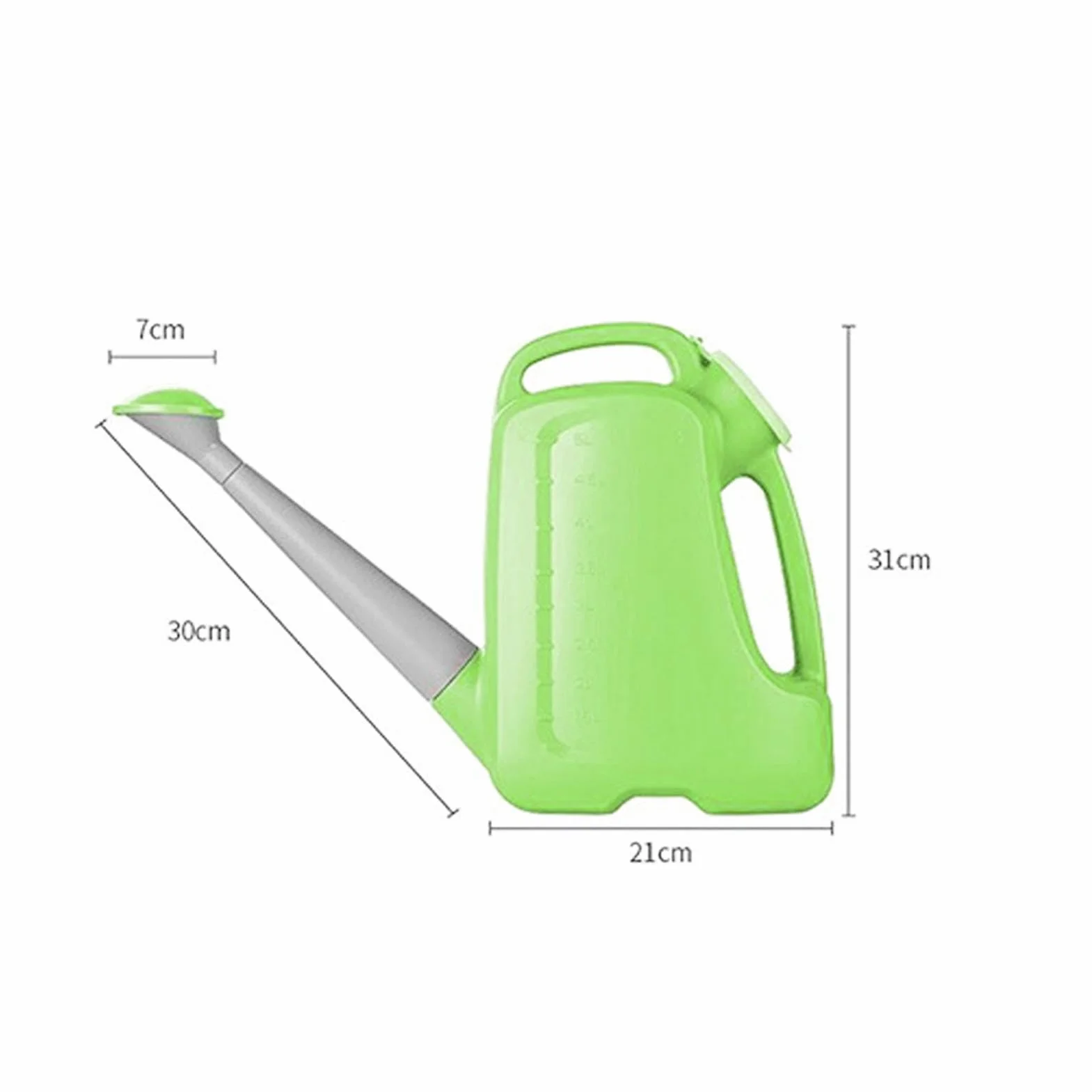 Regadera de Gran Capacidad, Ergonómico, Indicador de Nivel de Agua Moldeado Externamente, para Cualquier Planta, Hecha de Material PP, Adecuada para Granja Agrícola (5L)