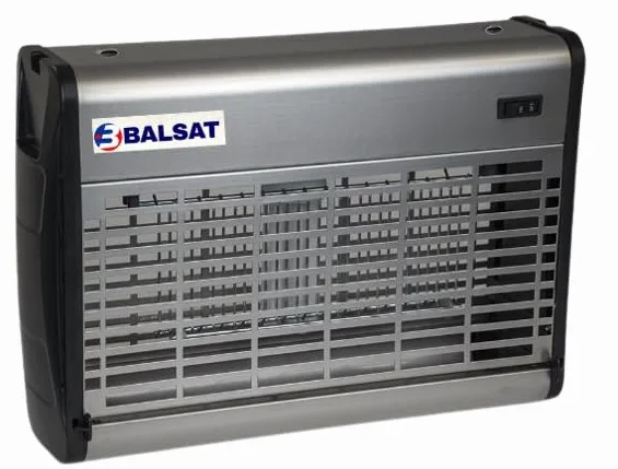 BALSAT Exterminador de Insectos-Mosquitos Matainsectos Profesional en Acero Inoxidable. Superficie hasta 240 m2 (50 m2)
