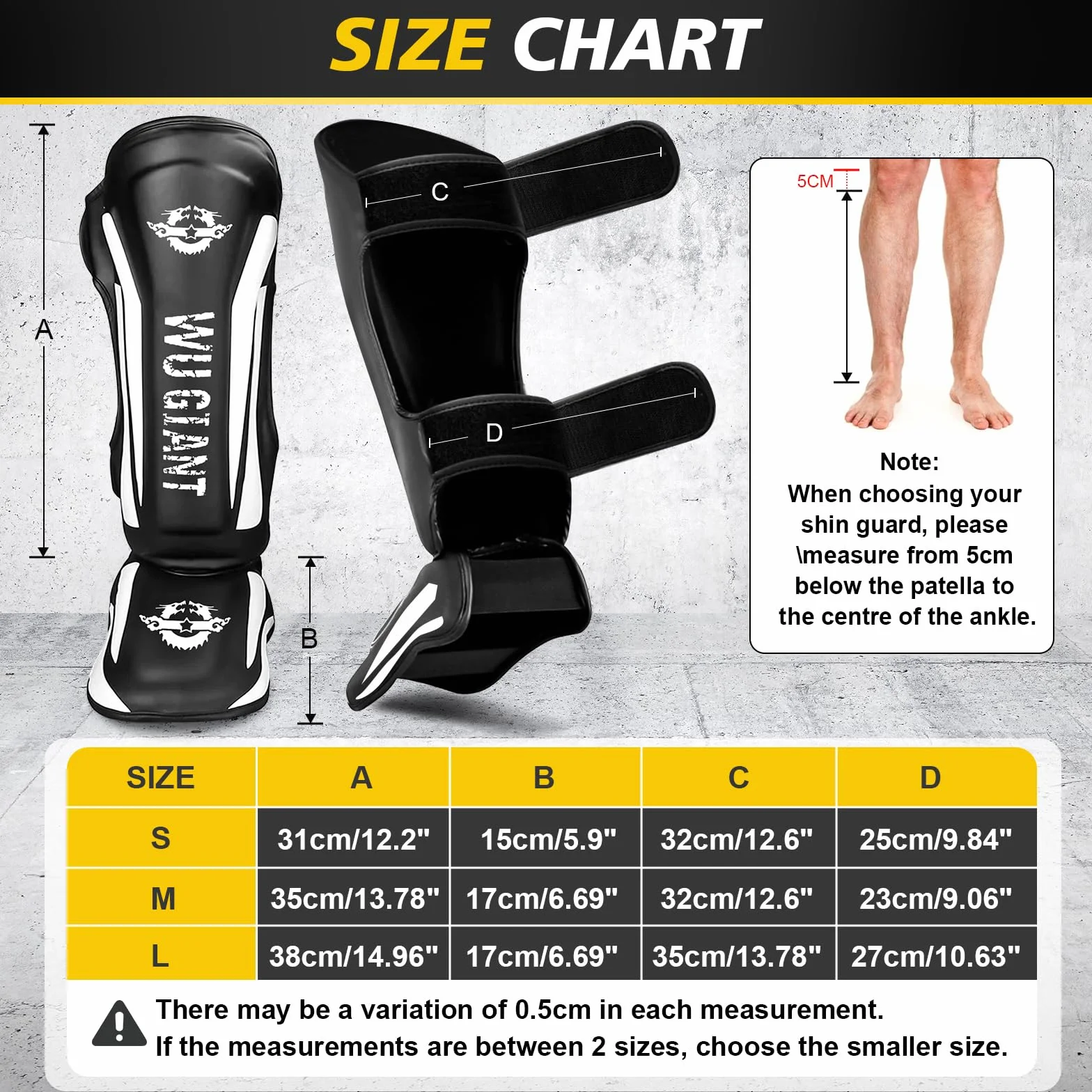 Espinilleras de Kickboxing Muay Thai, Protectores de Piernas Ajustables con Protección para el Empeine para MMA