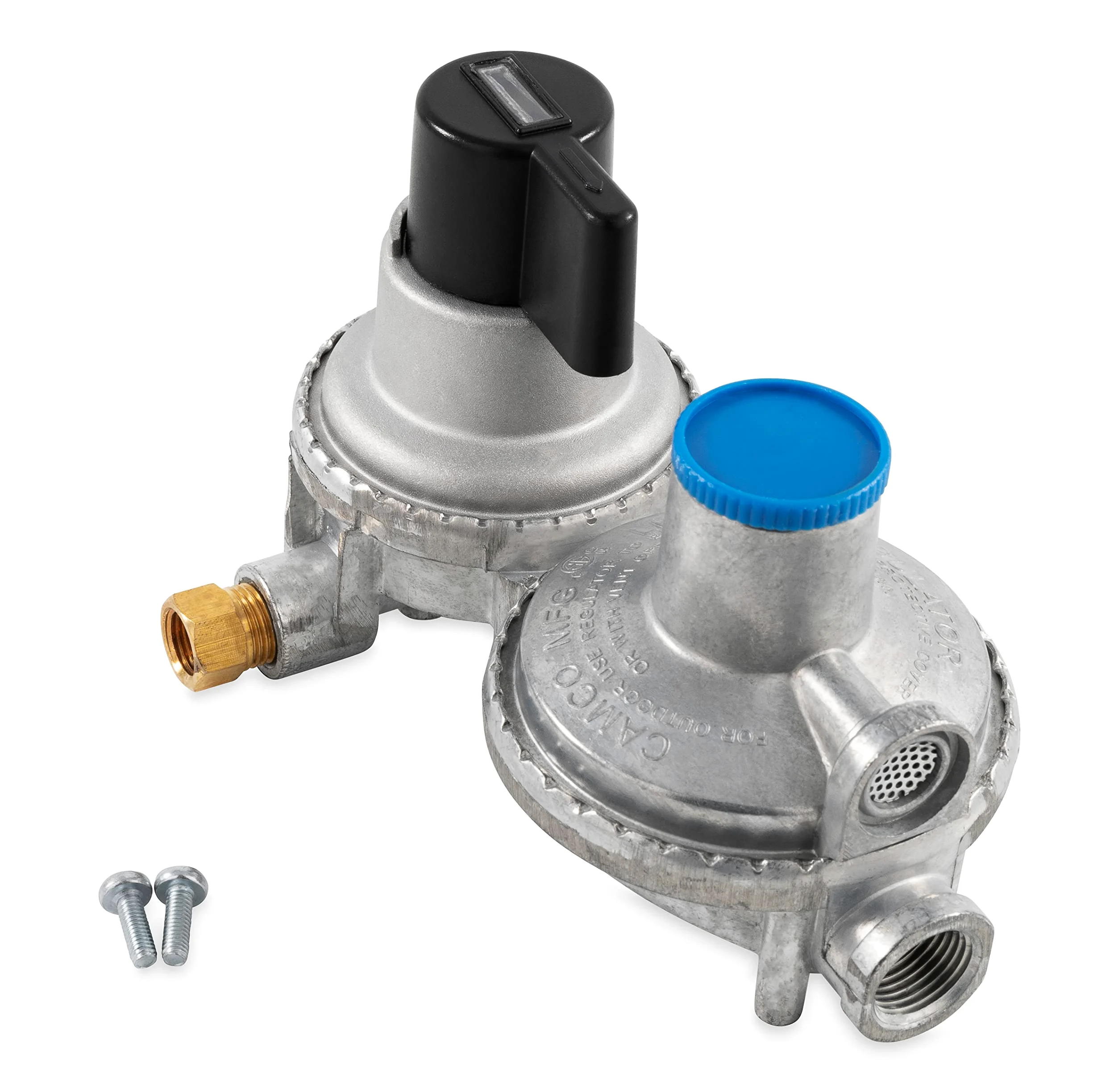 Camco 59005 propano Double-Stage Auto-Changeover regulador