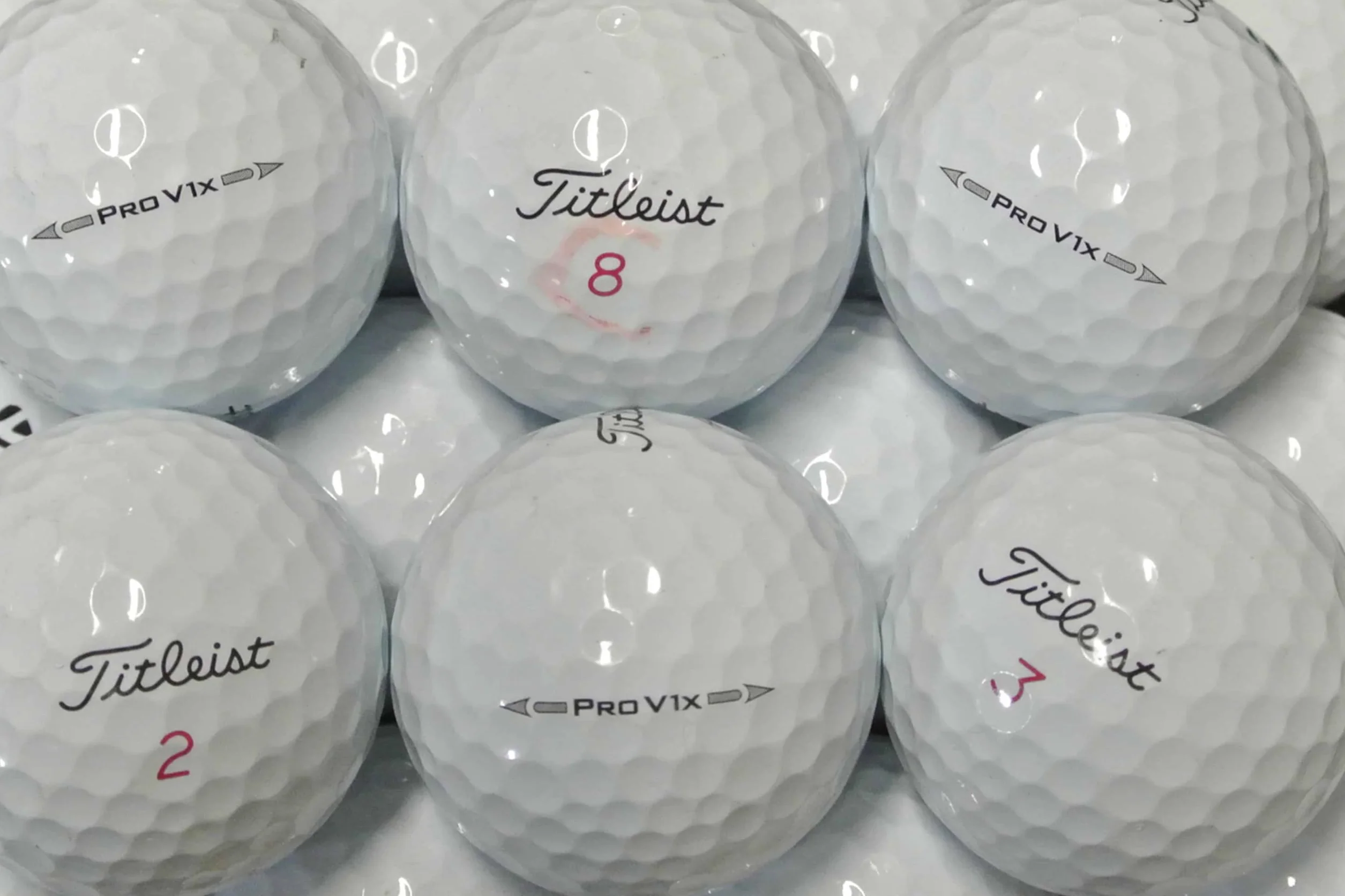 TITLEIST PRO V1X PELOTAS DE GOLF RECUPERADAS LAKE BALLS CALIDAD AAAA AAA PEARL A GRADE