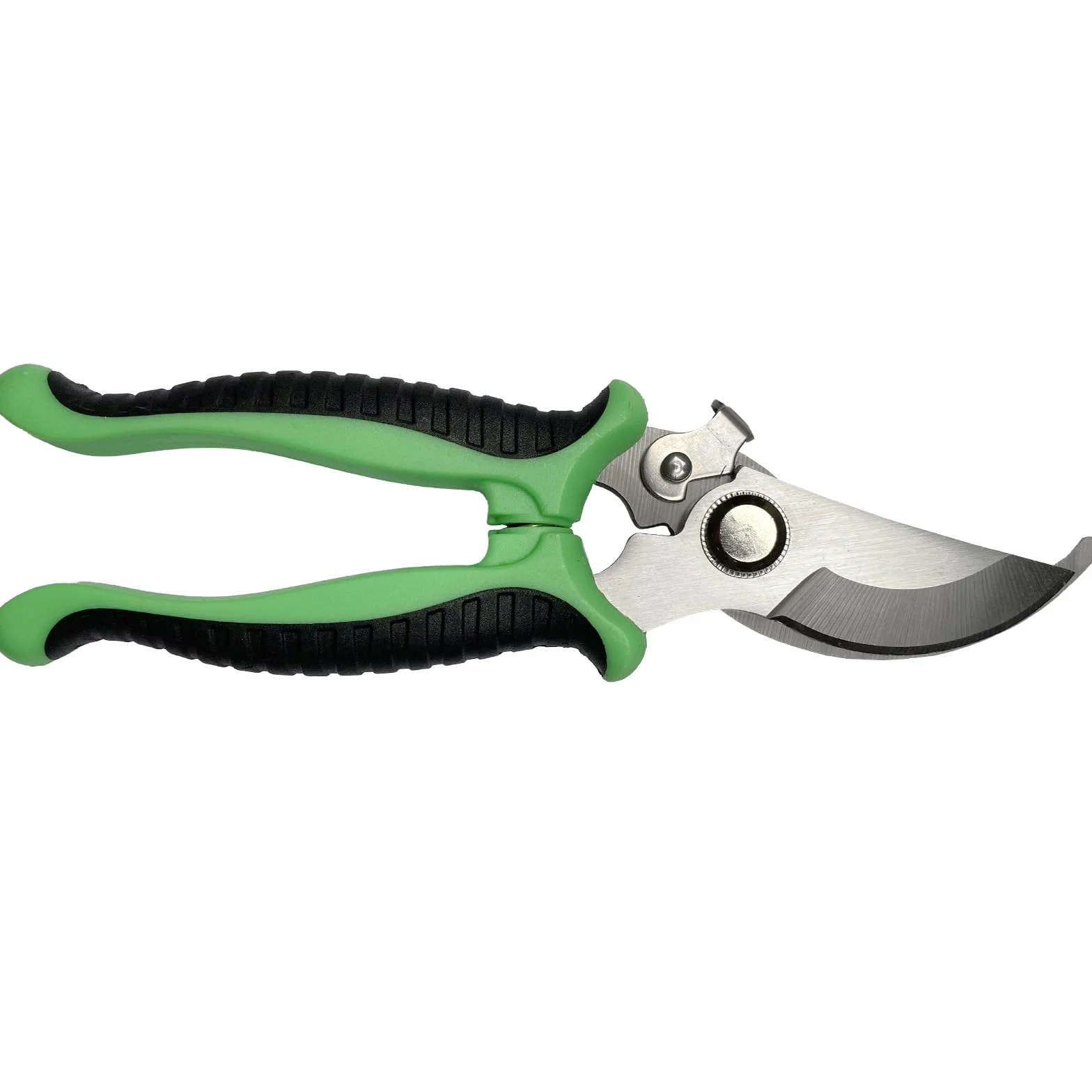 Newaner Tijeras de podar, antideslizantes con mango de bloqueo, de reparación profesional de flores, multifuncionales para cortar ramas y ratán（verde）
