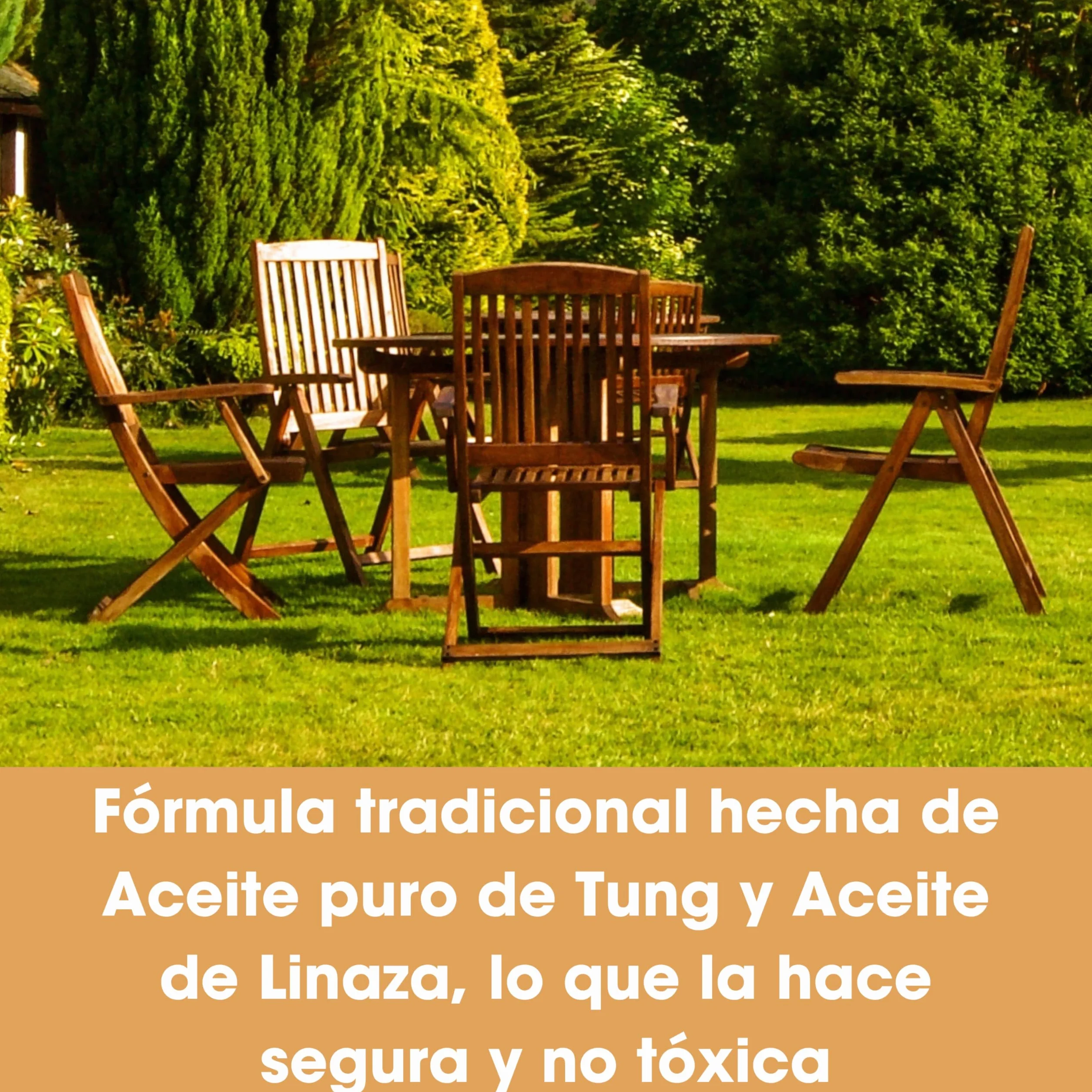 Aceite de teca para madera Furniture Clinic – 500 ml – Restaura y previene la sequedad en muebles de madera de exterior e interior – Tratamiento protector y restaurador de secado rápido