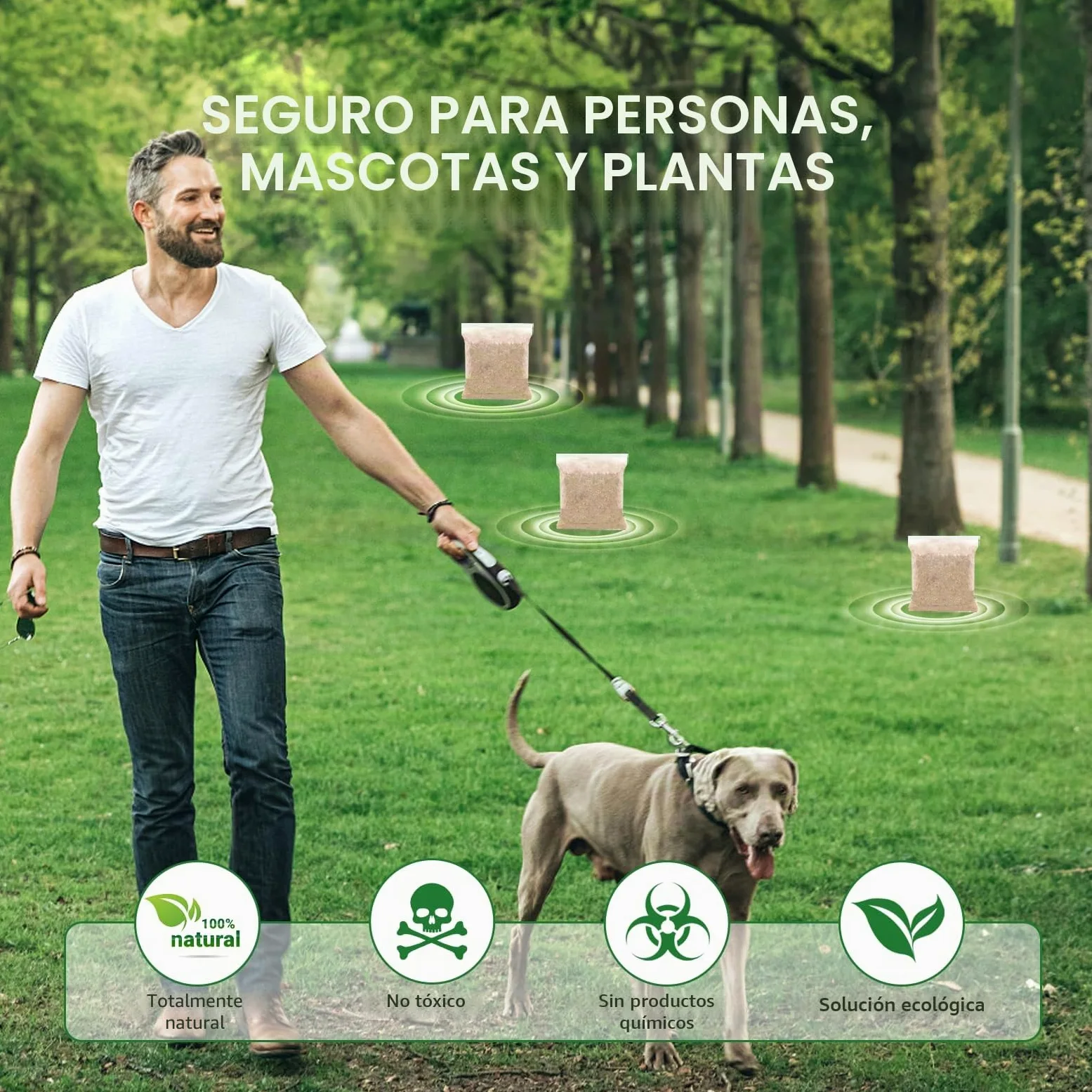 Repelente de serpientes para patio, potente repelente de serpientes para exteriores, seguro natural para niños y mascotas, disuasorio de serpientes para patio, eficaz repelente de serpientes para
