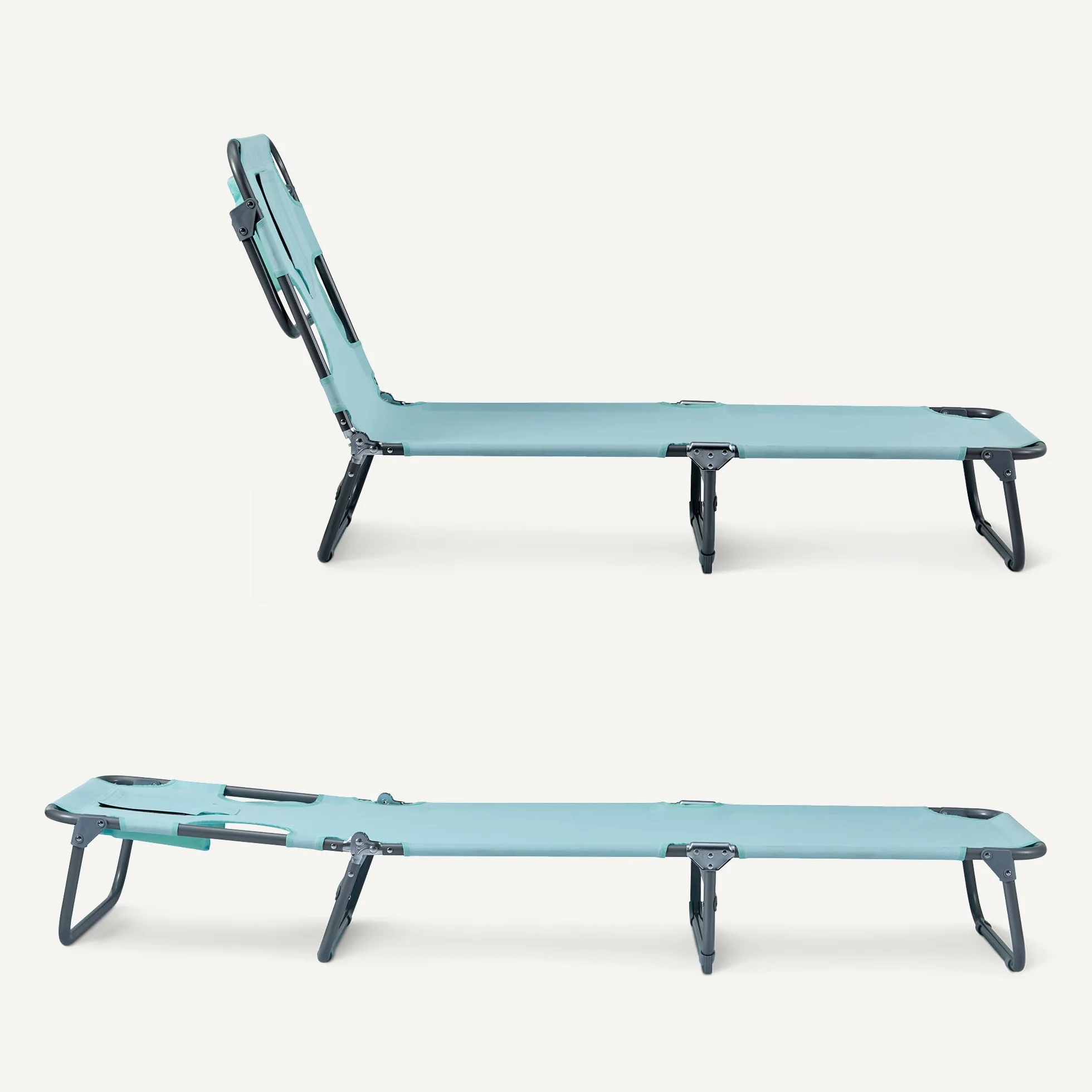 Amazon Basics Sillón para Exteriores, Azul, Paquete de 1