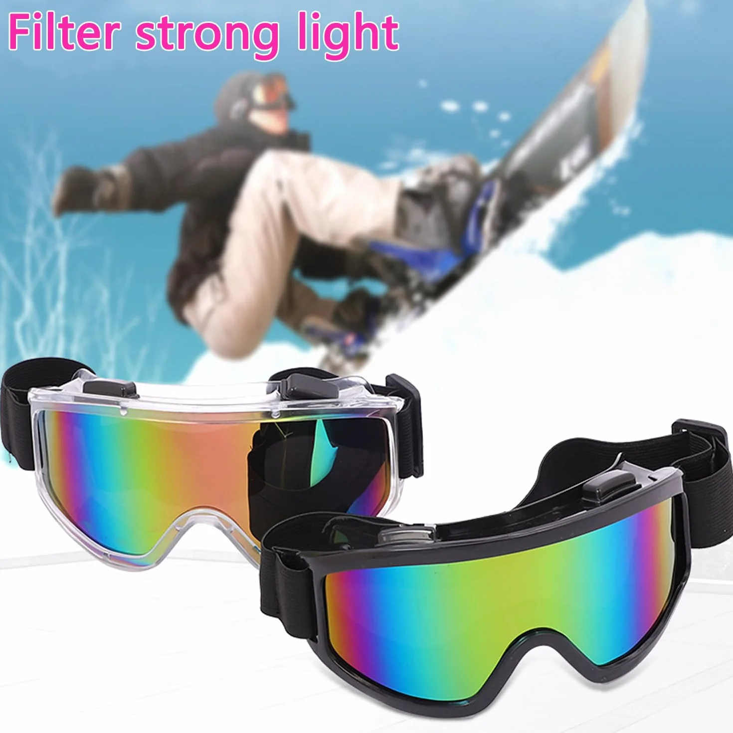 Gafas de esquí y snowboard antivaho UV protección ocular unisex