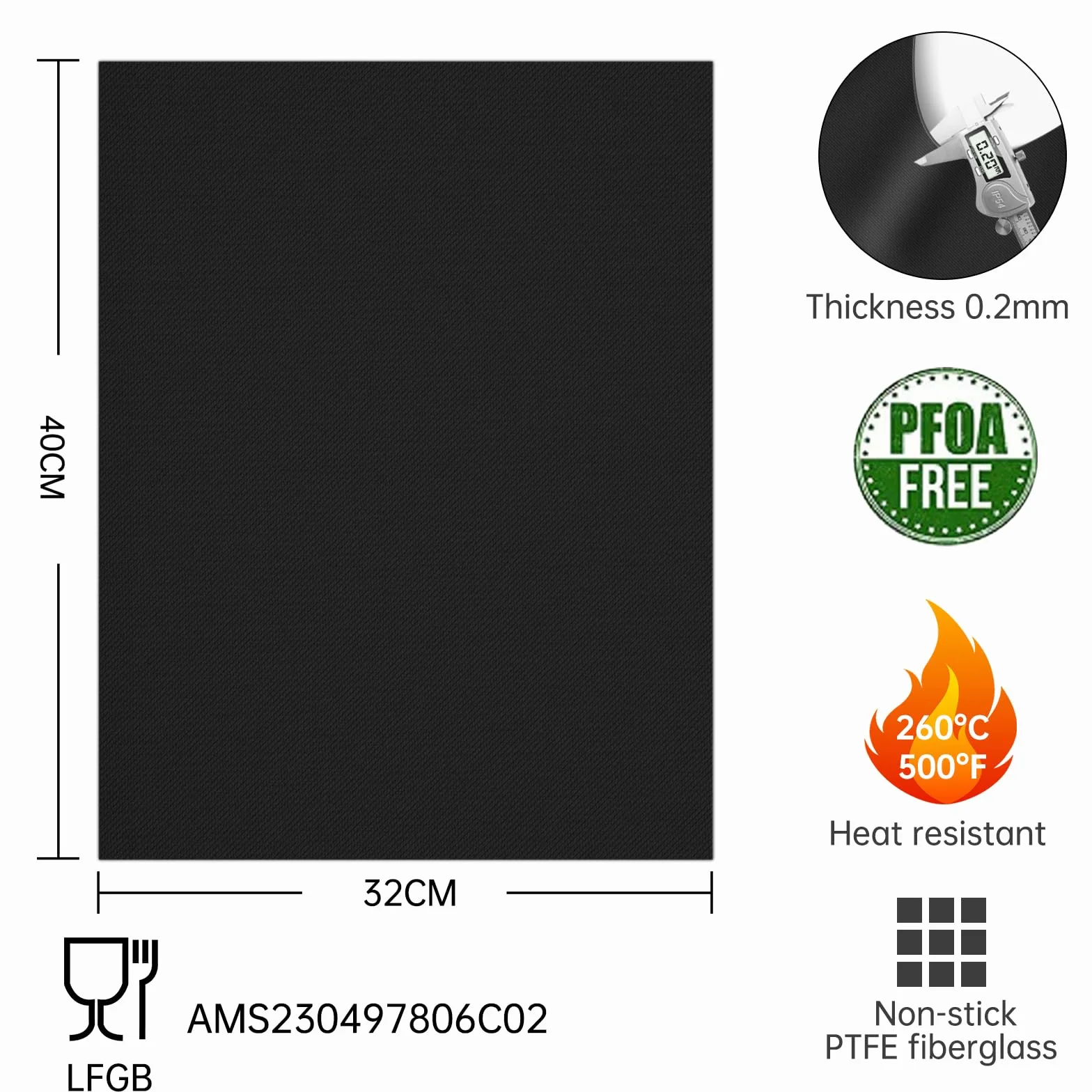 SPGOOD Estera de Barbacoa,5 Piezas antiadherente Alfombrillas para parrilla de teflón parrilla de gas,Papel de Horno,alfombra barbacoa reutilizable,para parrilla de carbón,horno, sin PFOA 40x32CM