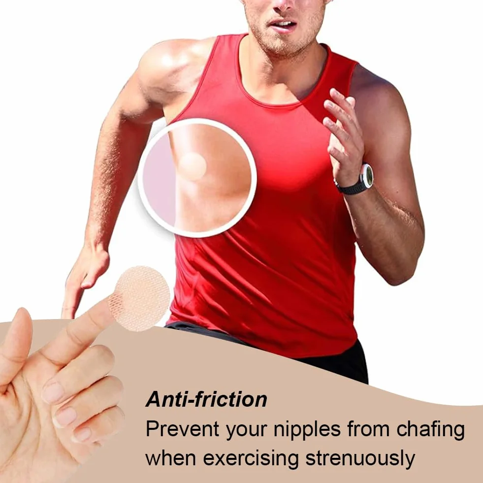 KARELLS Pares de Cubre Pezones para Hombre, Tapas de Pezón Protector, Protectores de Pezón Impermeables