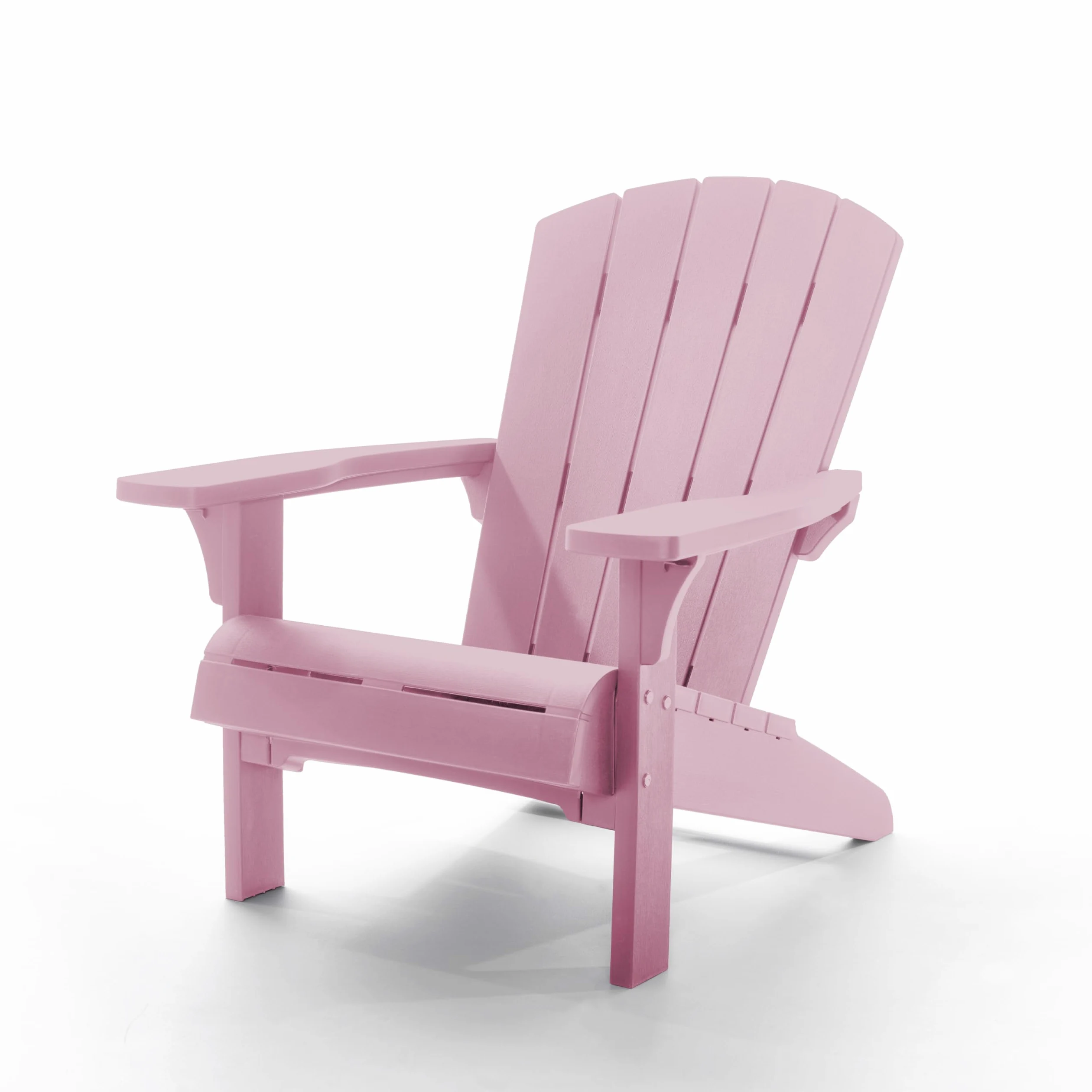 Keter Allibert by Troy Adirondack Chair - Silla de jardín de plástico para Exteriores, diseño clásico Americano, para jardín, terraza y balcón. (Rosa Antiguo, Tamaño Grande, 1, Unidad, 1)