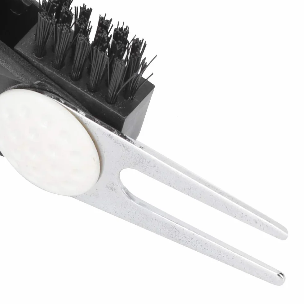 Agatige Golf Divot Tool Marcador Multifunción Pelotas Golf Diapasón Contador Golpes Pinza Cinturón
