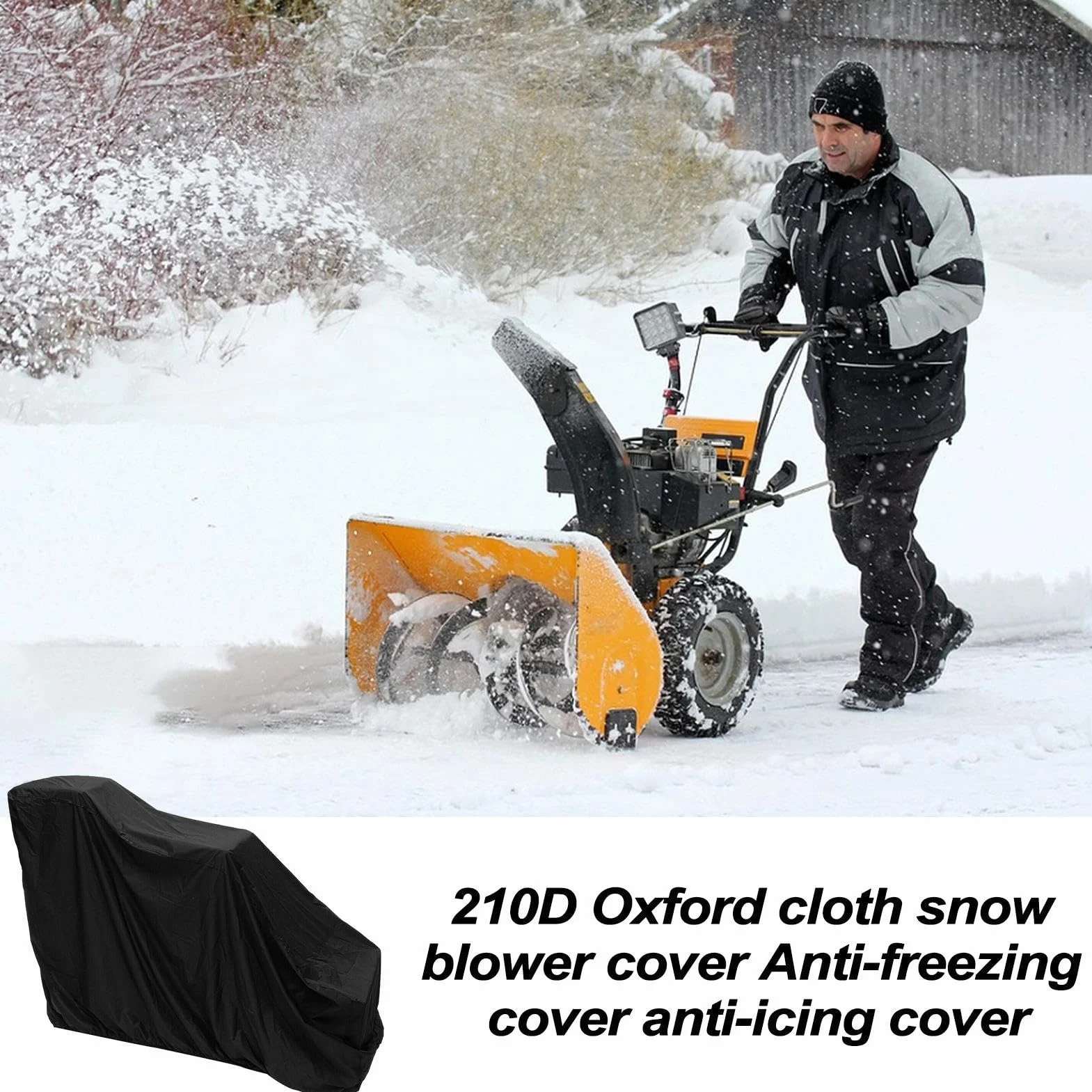 Fundas Para Quitanieves Impermeables Exterior - 210D Tela Cubierta Exterior Para Soplador De Nieve - Protección UV y Almacenamiento Impermeable para Garaje Cobertizo Jardín Invierno - Primavera Invier