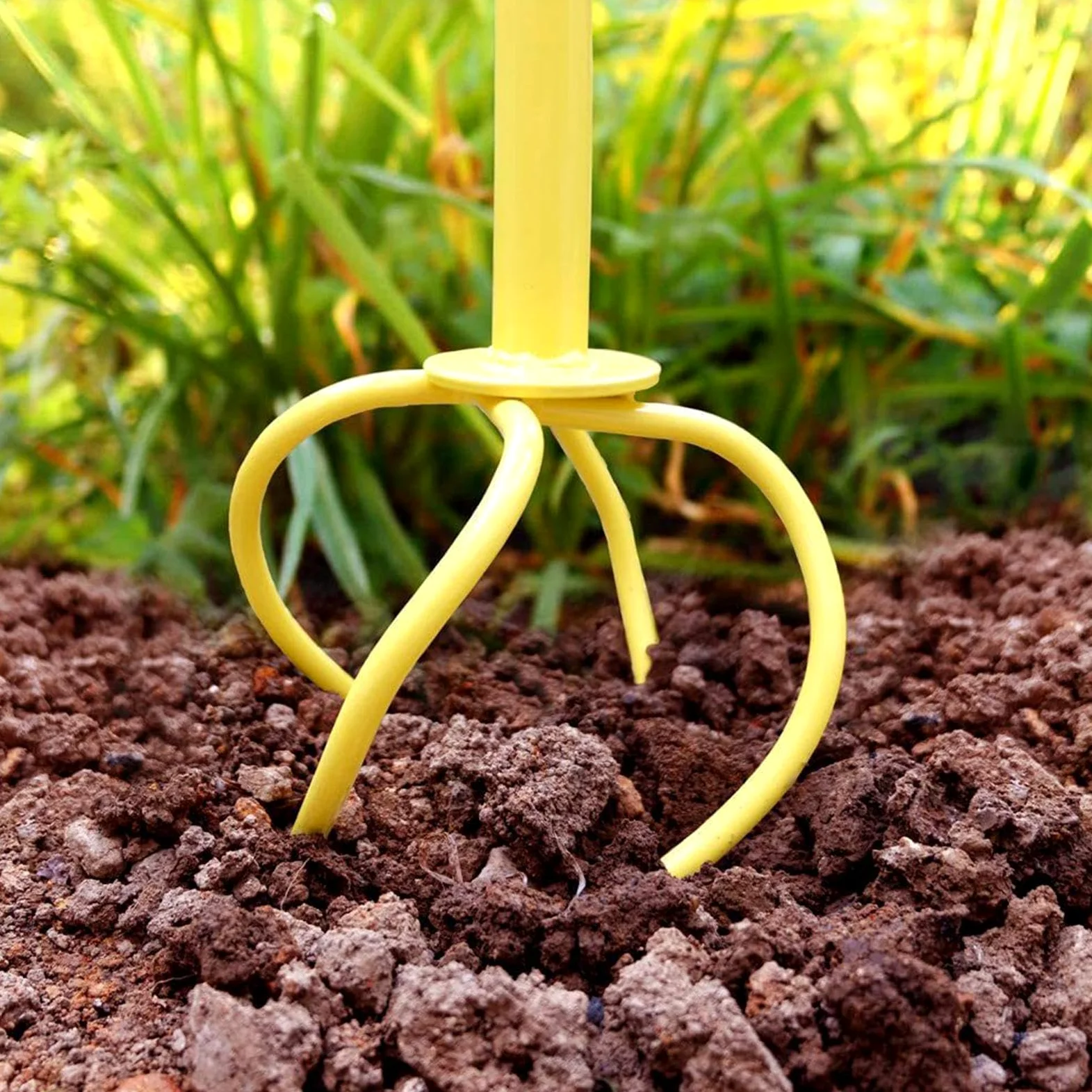 Motoazada manual, herramientas manuales de jardinería, azada de jardín desmontable, cultivador giratorio con cultivador giratorio, herramienta de jardinería diseñada para trabajar eficientemente el