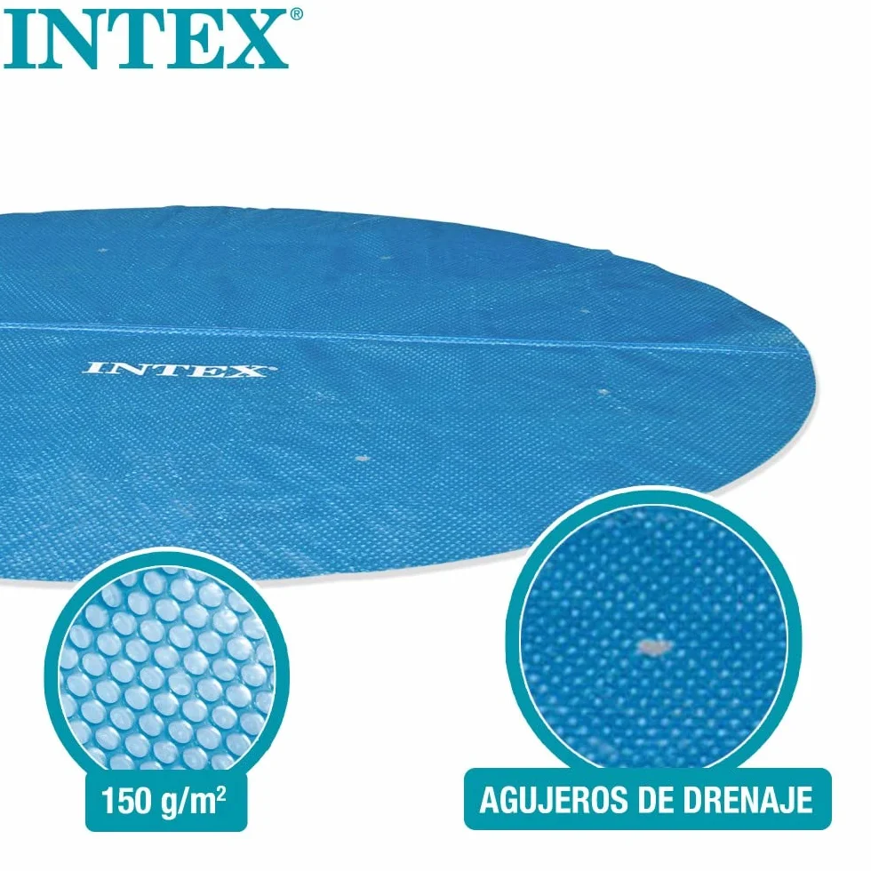 Intex Lona Solar para Piscina 457 cm Azul