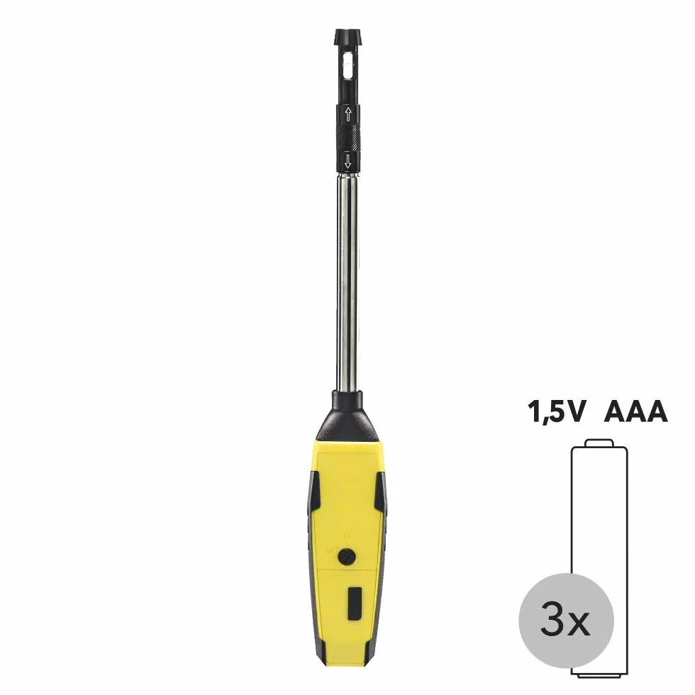 TROTEC Anemómetro de hilo caliente BA30WP con dispositivo para smartphone