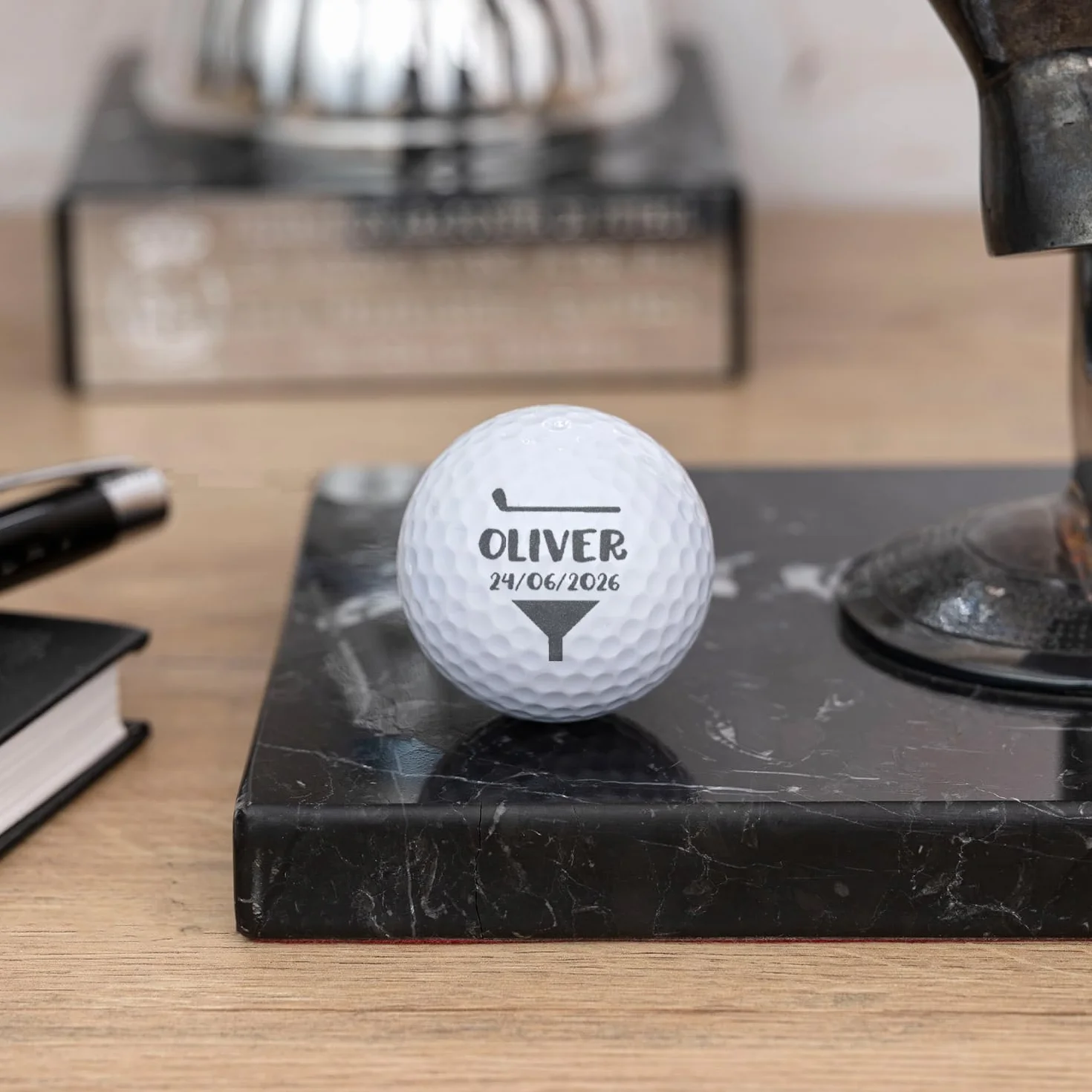 Wanapix Pack 3 Bolas de Golf Personalizadas Grabada o Impresa Regalo Golfistas