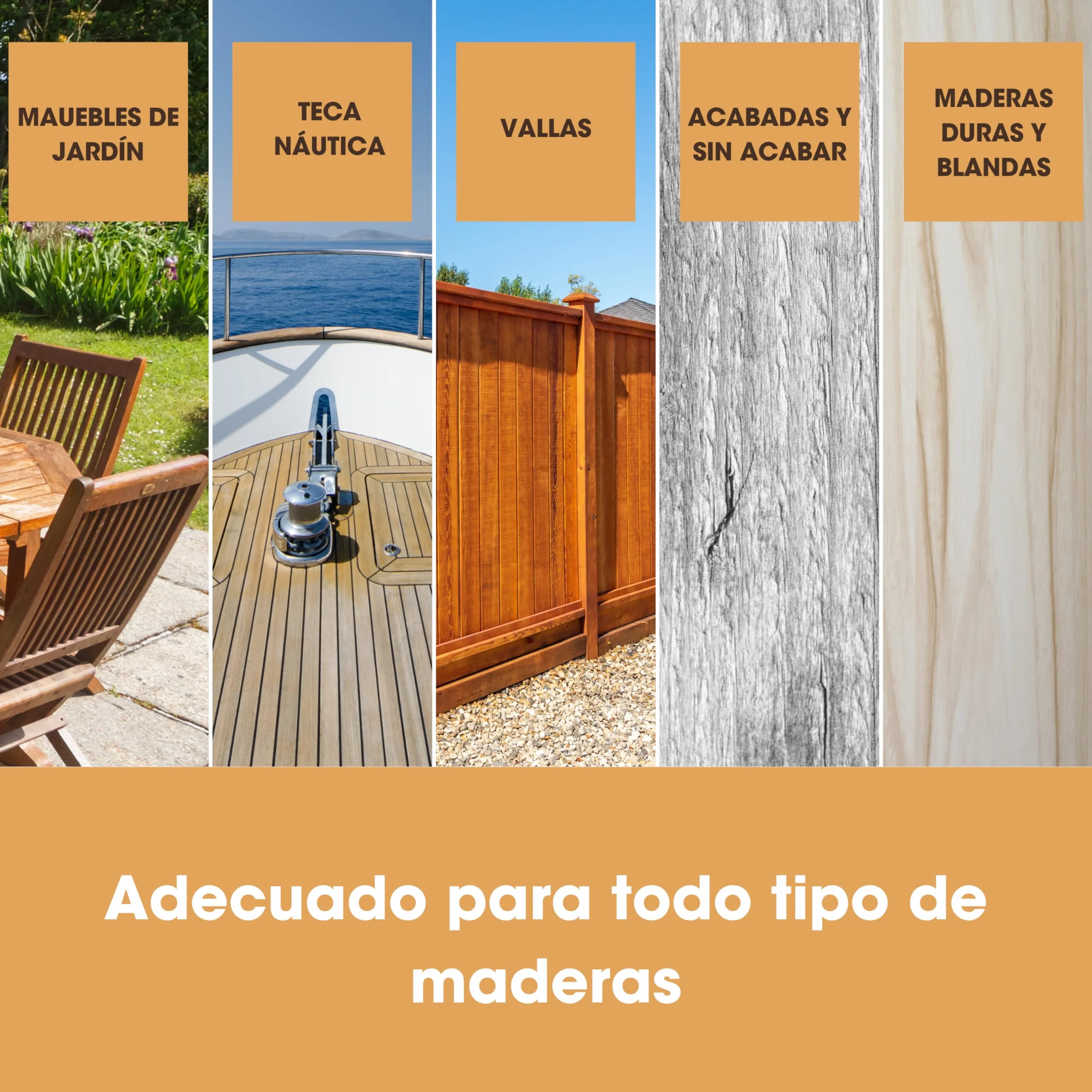 Aceite de teca para madera Furniture Clinic – 500 ml – Restaura y previene la sequedad en muebles de madera de exterior e interior – Tratamiento protector y restaurador de secado rápido
